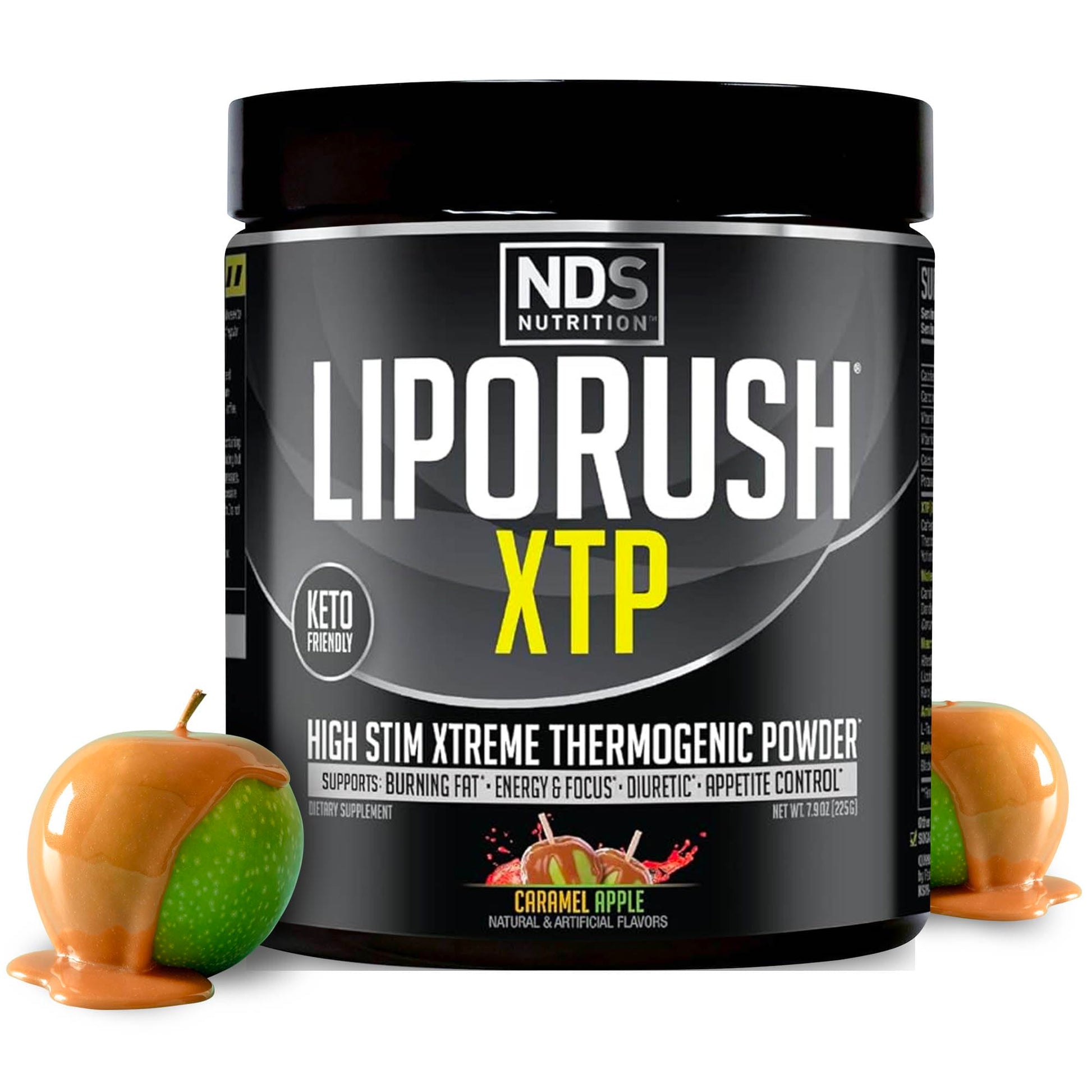 LIPORUSH NDS Nutrition XTP Thermogenic Fat Burner with L-Carnitine Powder, 7.9 Ounce