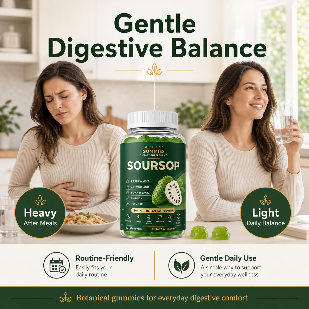 Gengyve Qizfyzz Soursop Gummies 60 Count