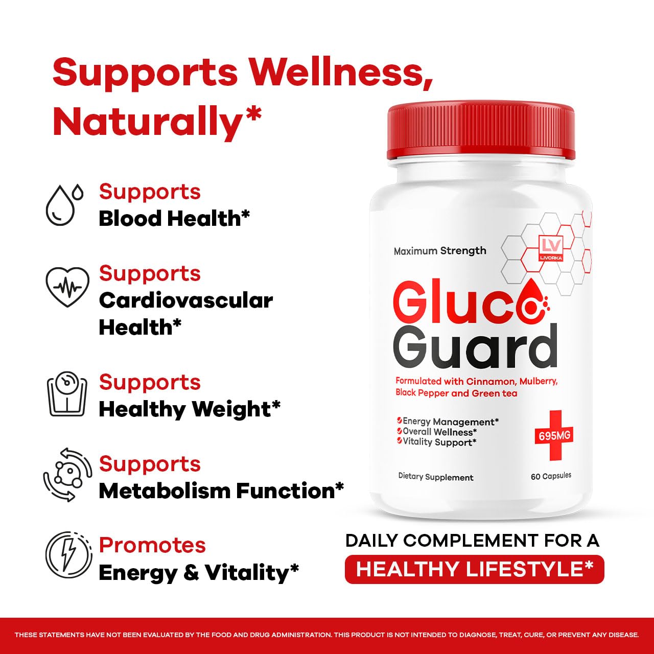 LIVORKA GlucoGuard Capsules 60 Count