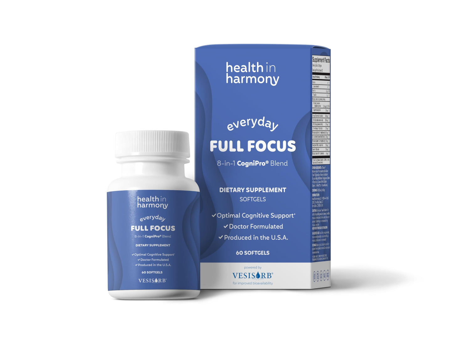 HEALTH IN HARMONY Everyday Full Focus Softgels 60 Count