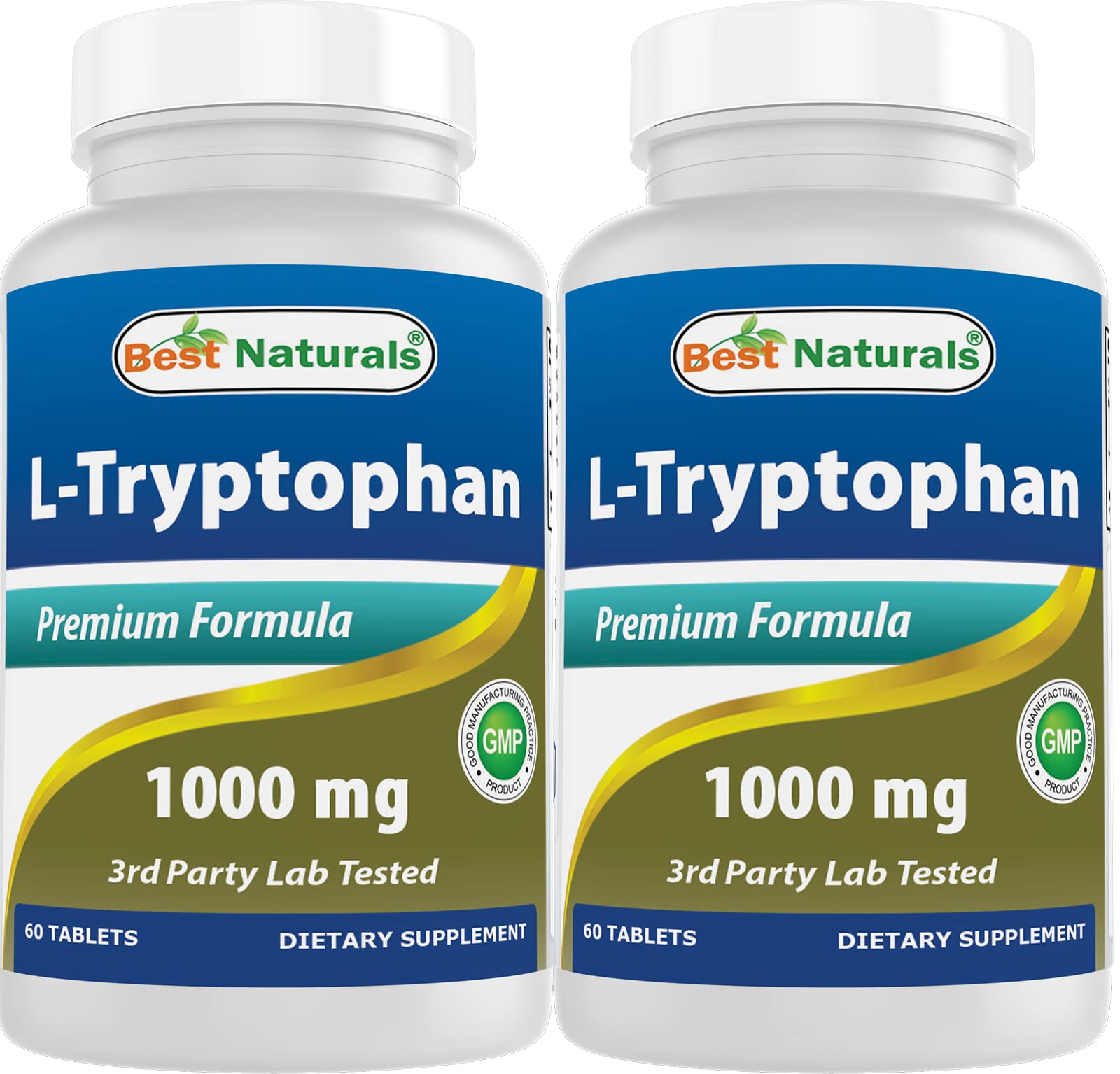 Best Naturals L-Tryptophan 1000 mg Tablet 60 Count