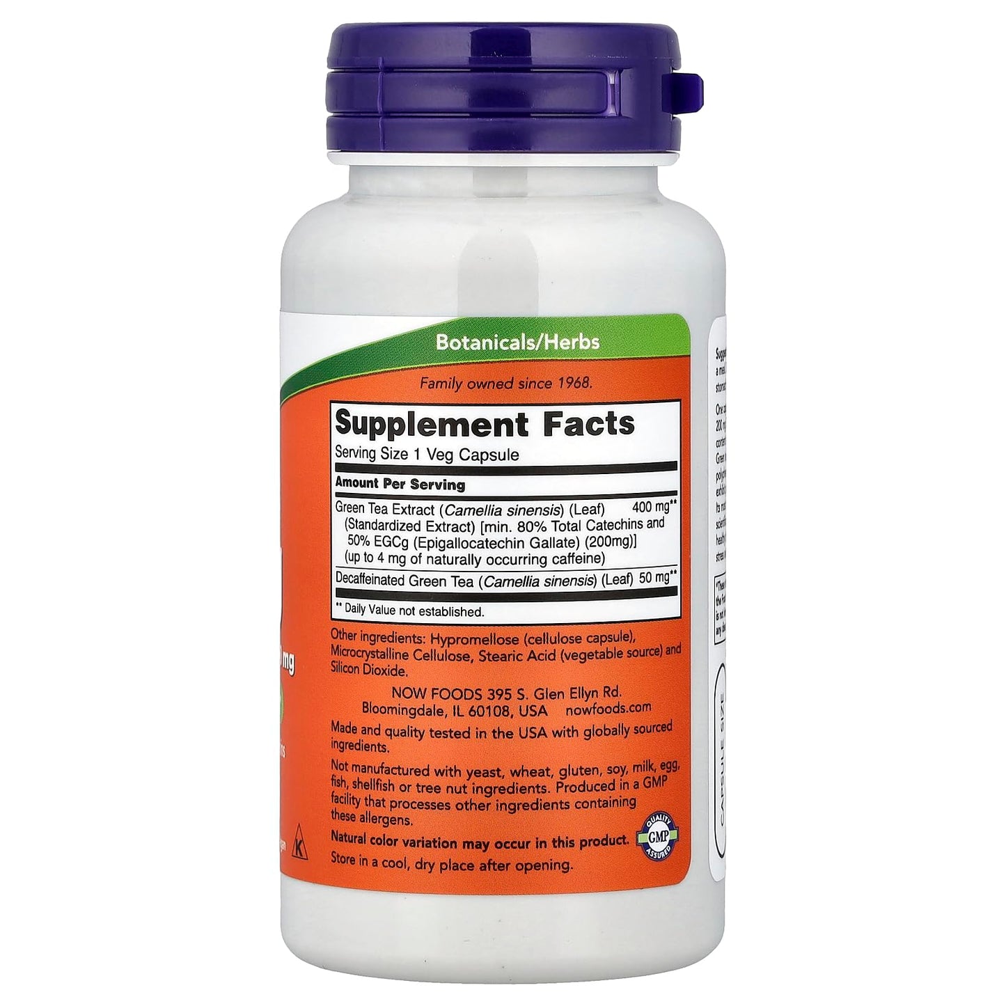 NOW Foods EGCG 400mg Green Tea Capsules, 90 Count