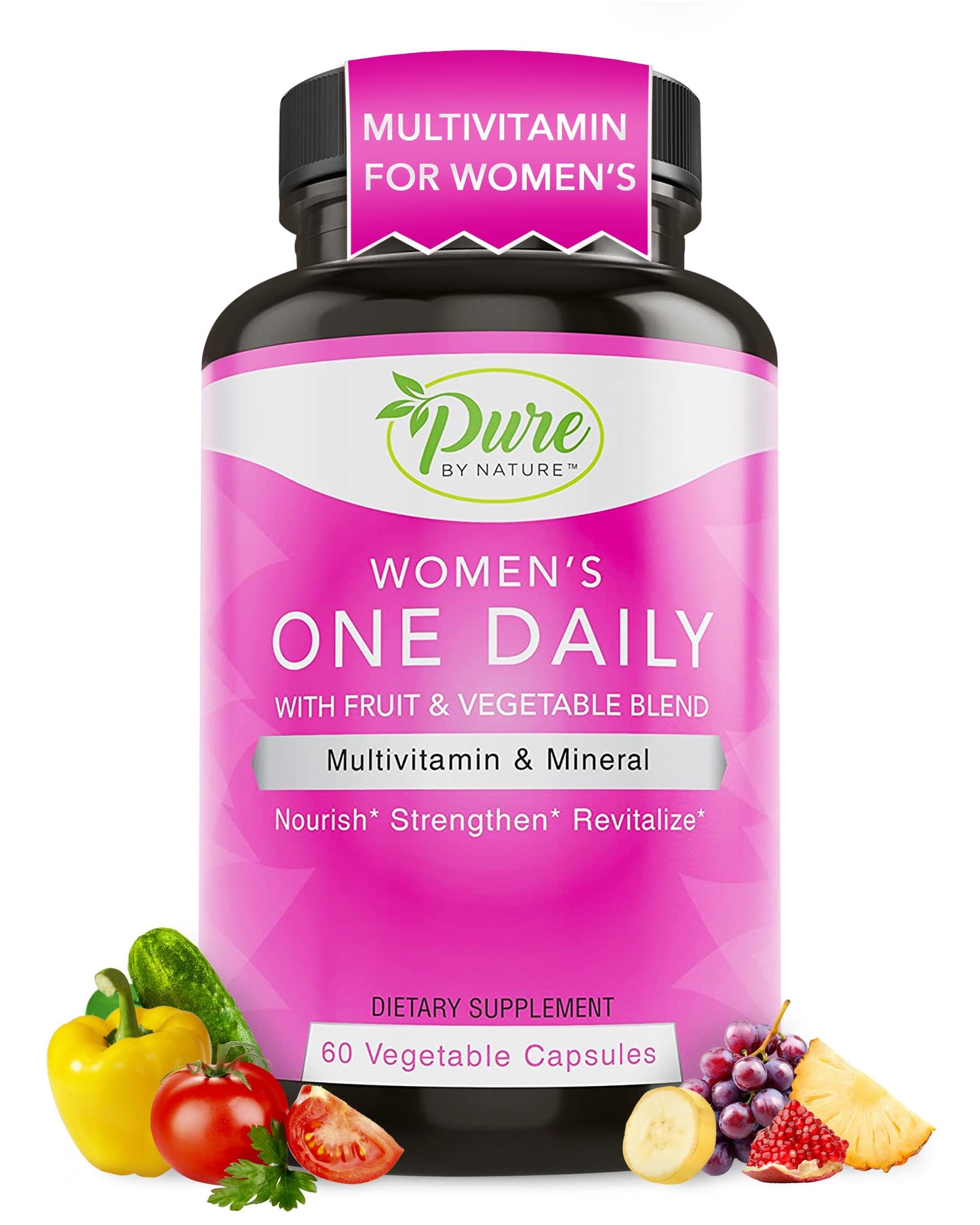 Pure By Nature One-Daily Multi-Vitamin for Women 60 Capsules
