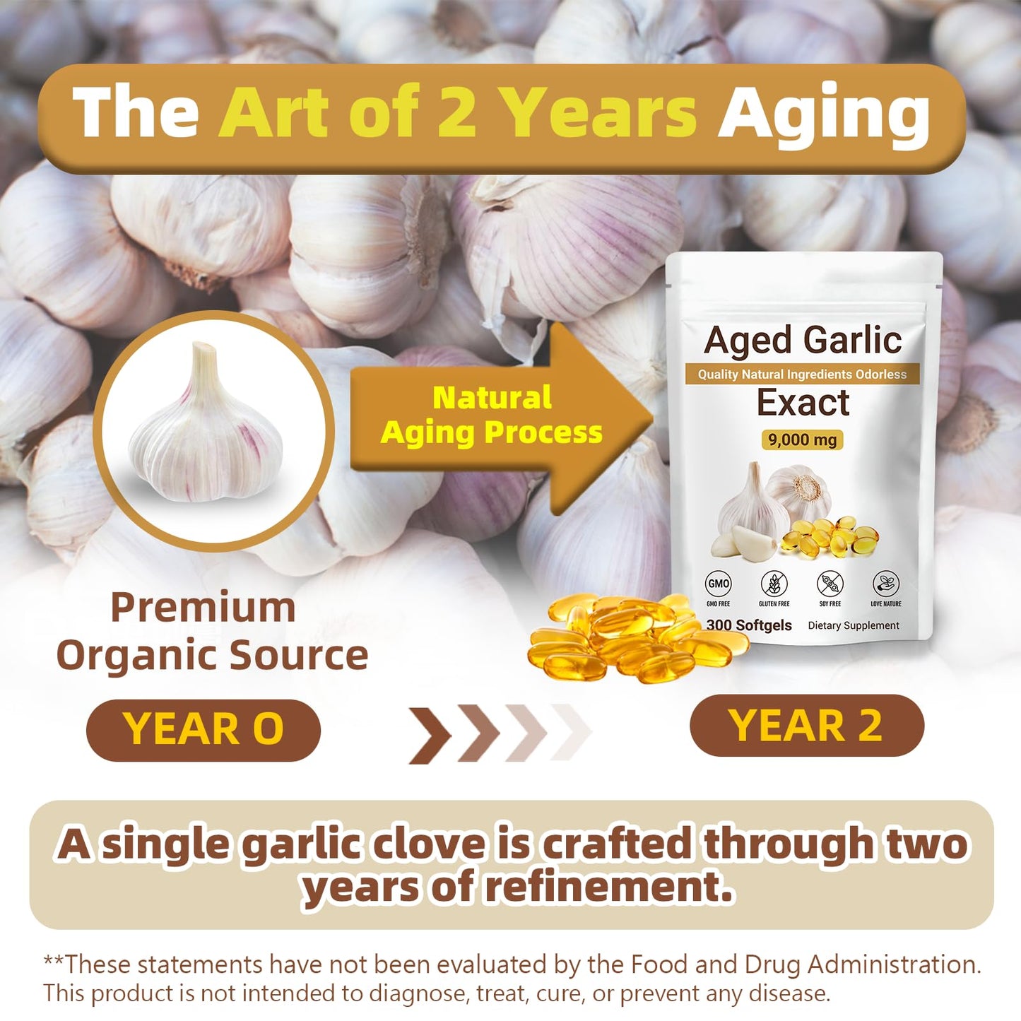 Biorizvo Aged Garlic Extract Softgels 600