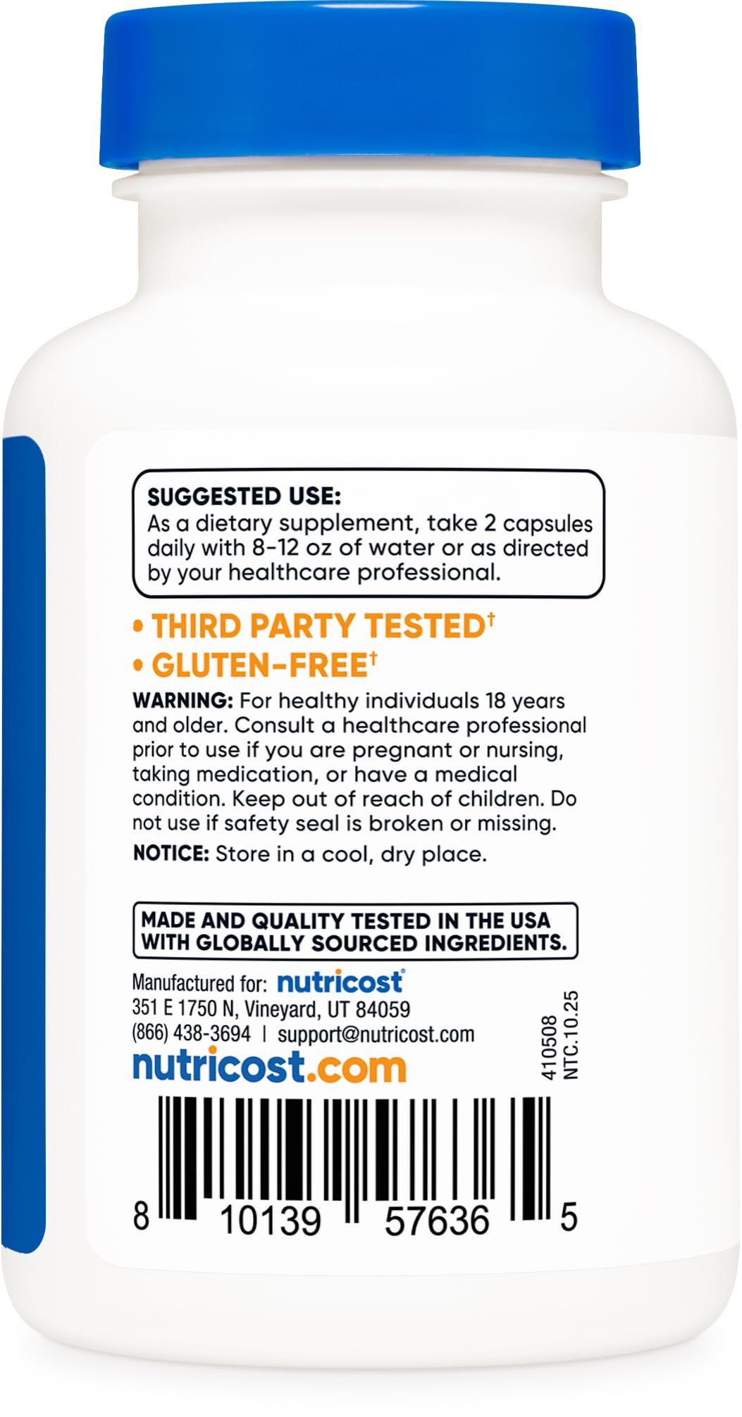 Nutricost Wild Lettuce Extract Capsules 120 Count