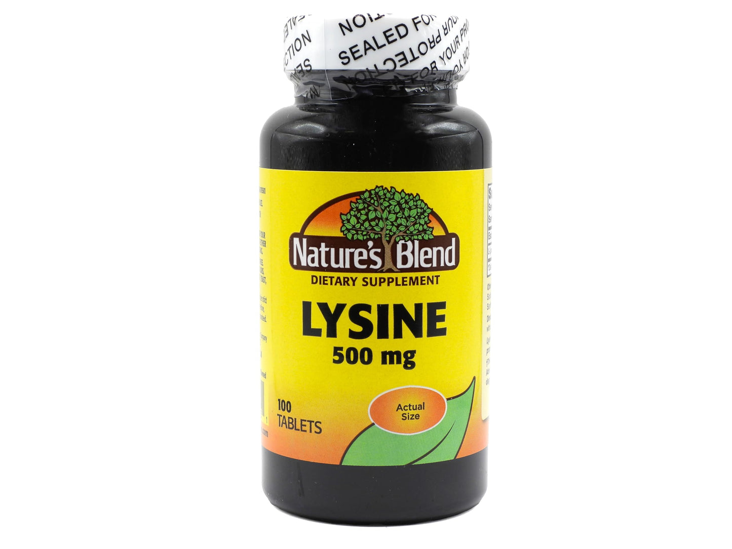 Nature's Blend Lysine 500 mg Tablets, 100 Count
