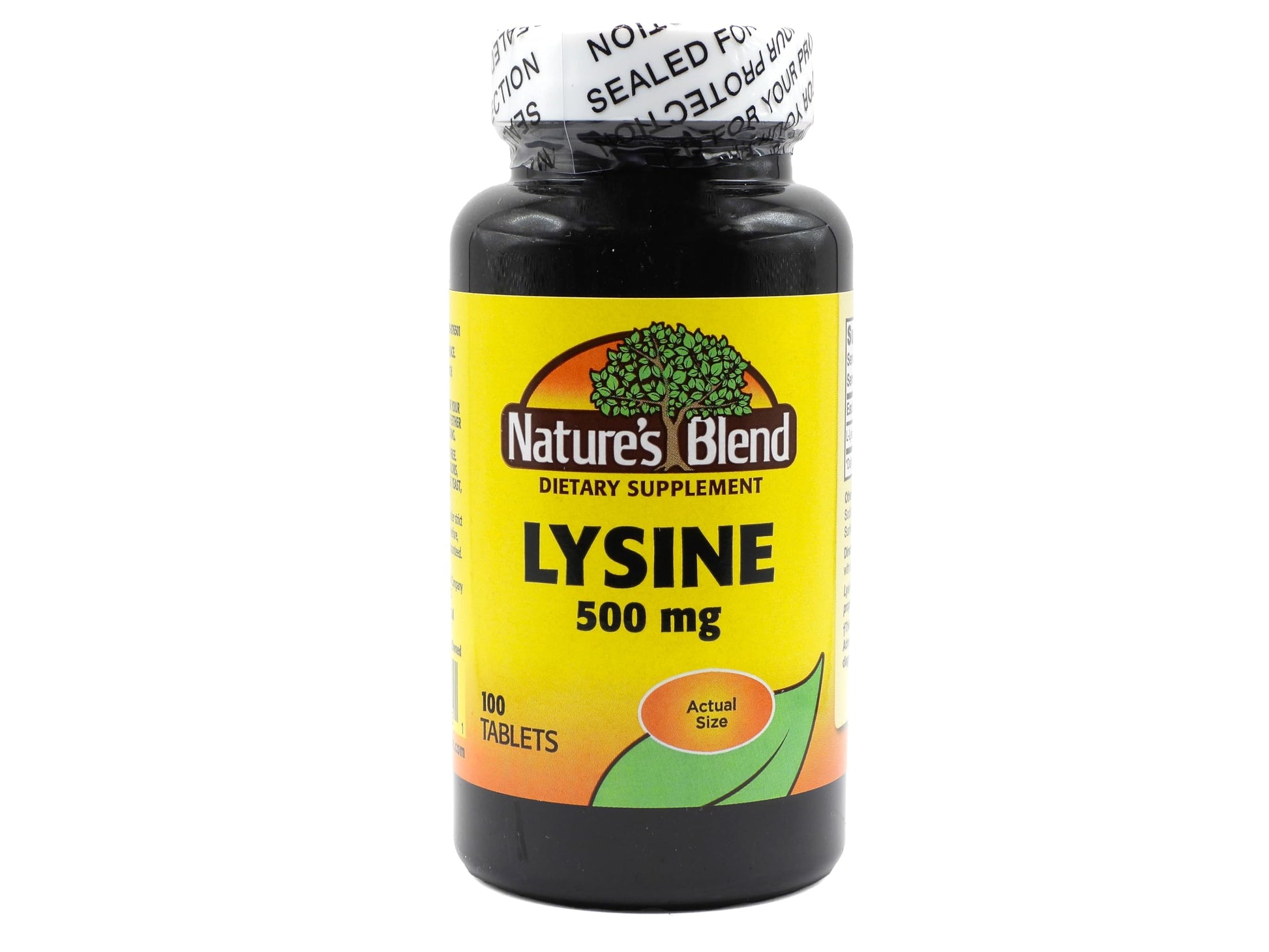 Nature's Blend Lysine 500 mg Tablets, 100 Count