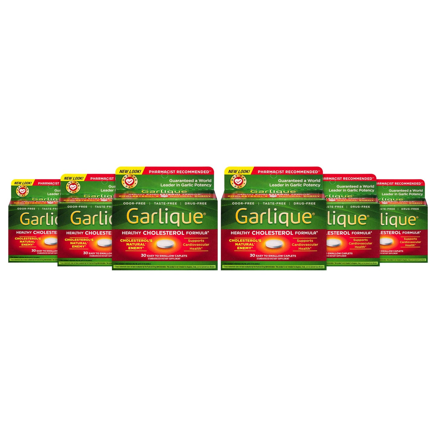 Garlique Healthy Cholesterol Formula with 5000 mcg of Allicin Caplets, 60 Count