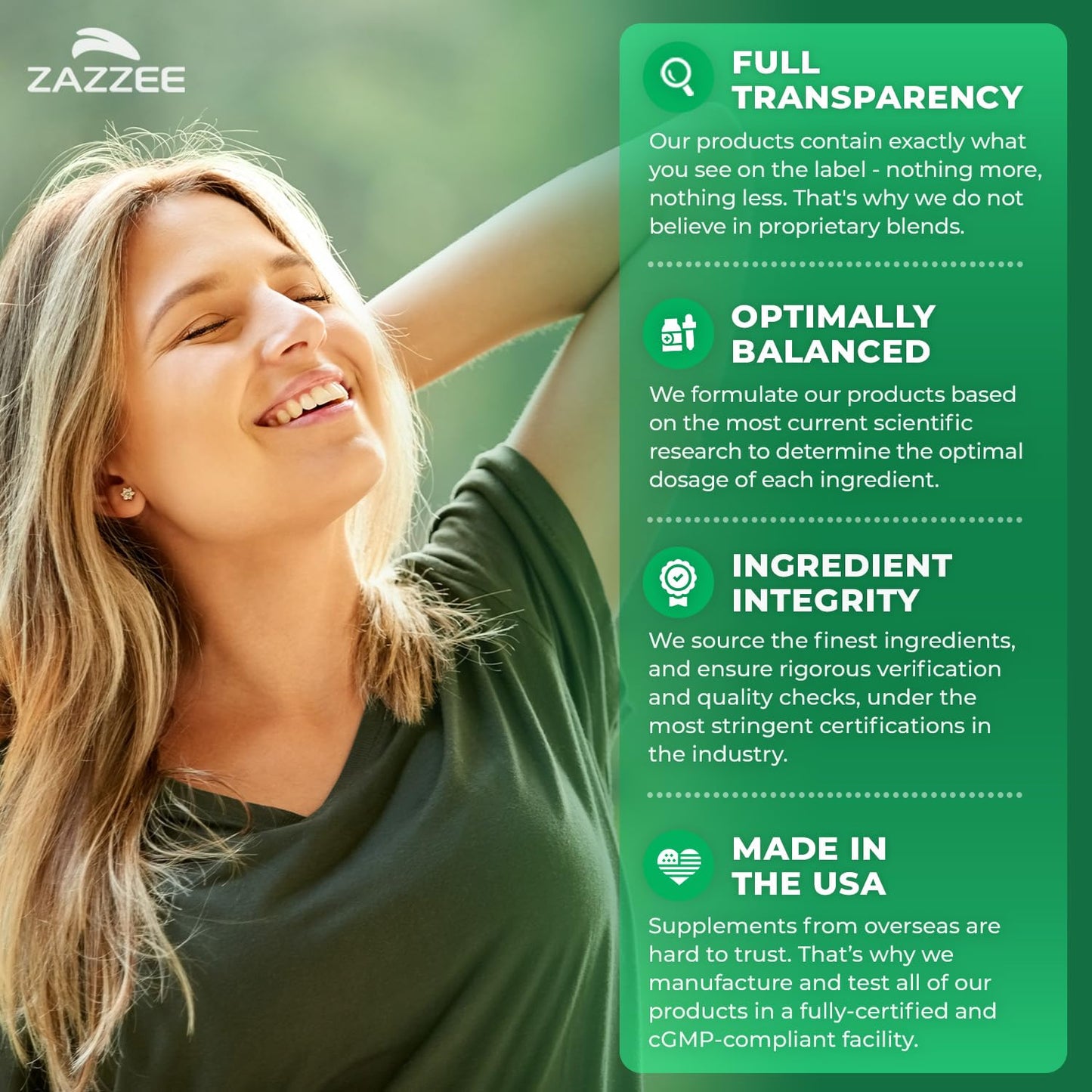 Zazzee USDA Organic D-Mannose 1000 mg Capsules, 120 Count