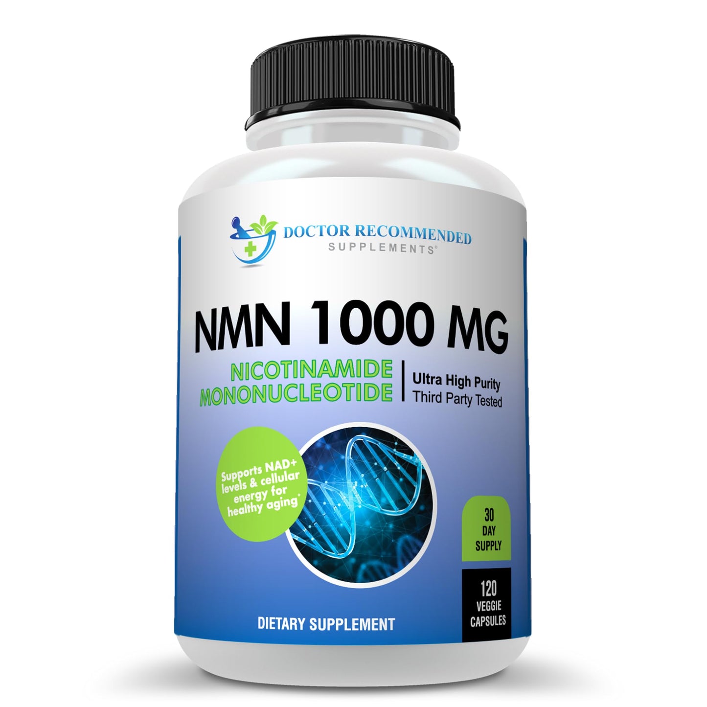 DOCTOR RECOMMENDED SUPPLEMENTS NMN 1000mg Nicotinamide Mononucleotide, 120 Veggie Capsules