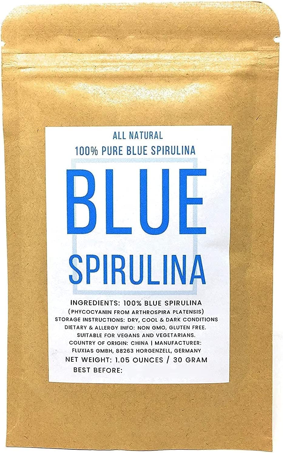 Naturegrail Blue Spirulina Powder 1.06 Ounce