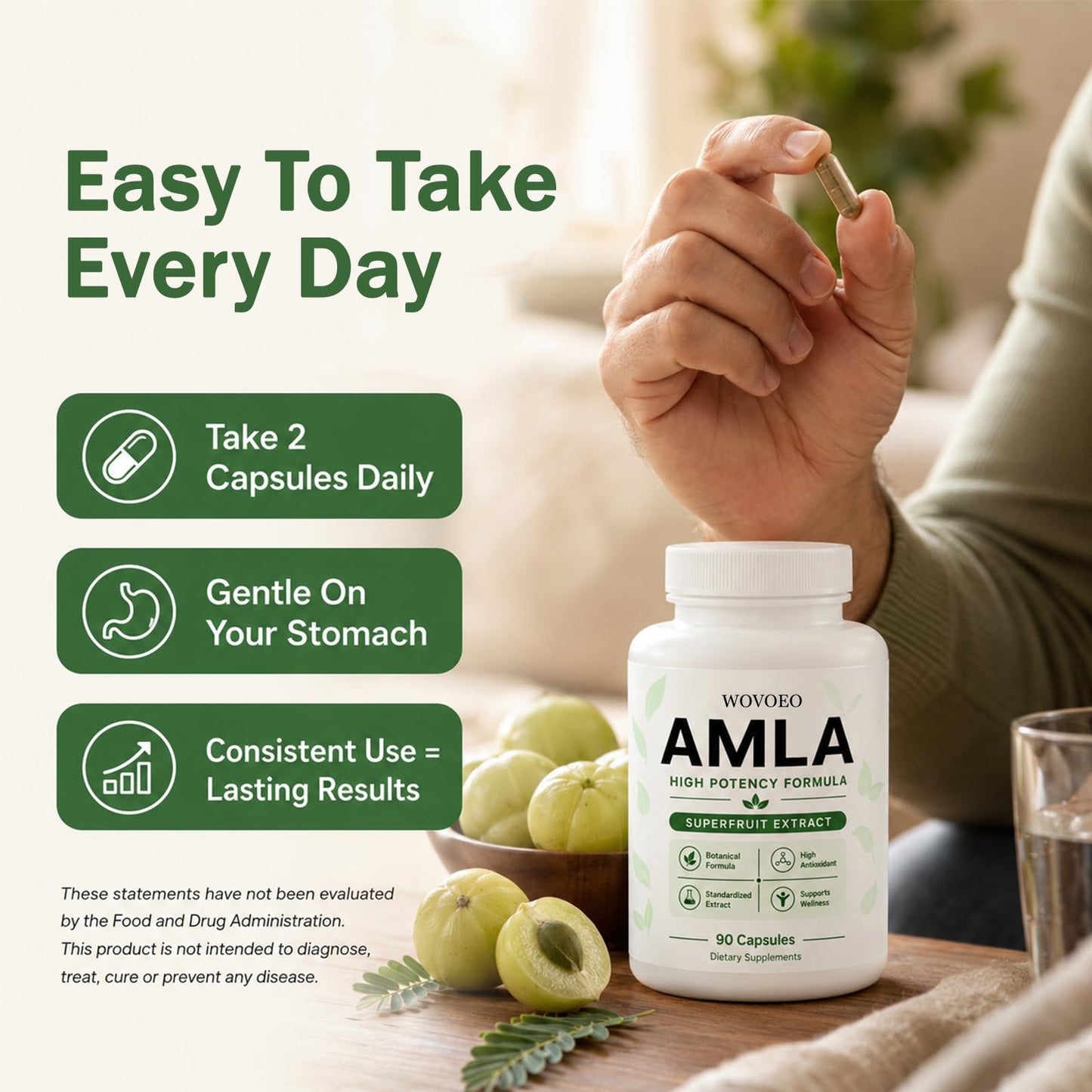 WOVOEO Amla Capsule 90 Capsules