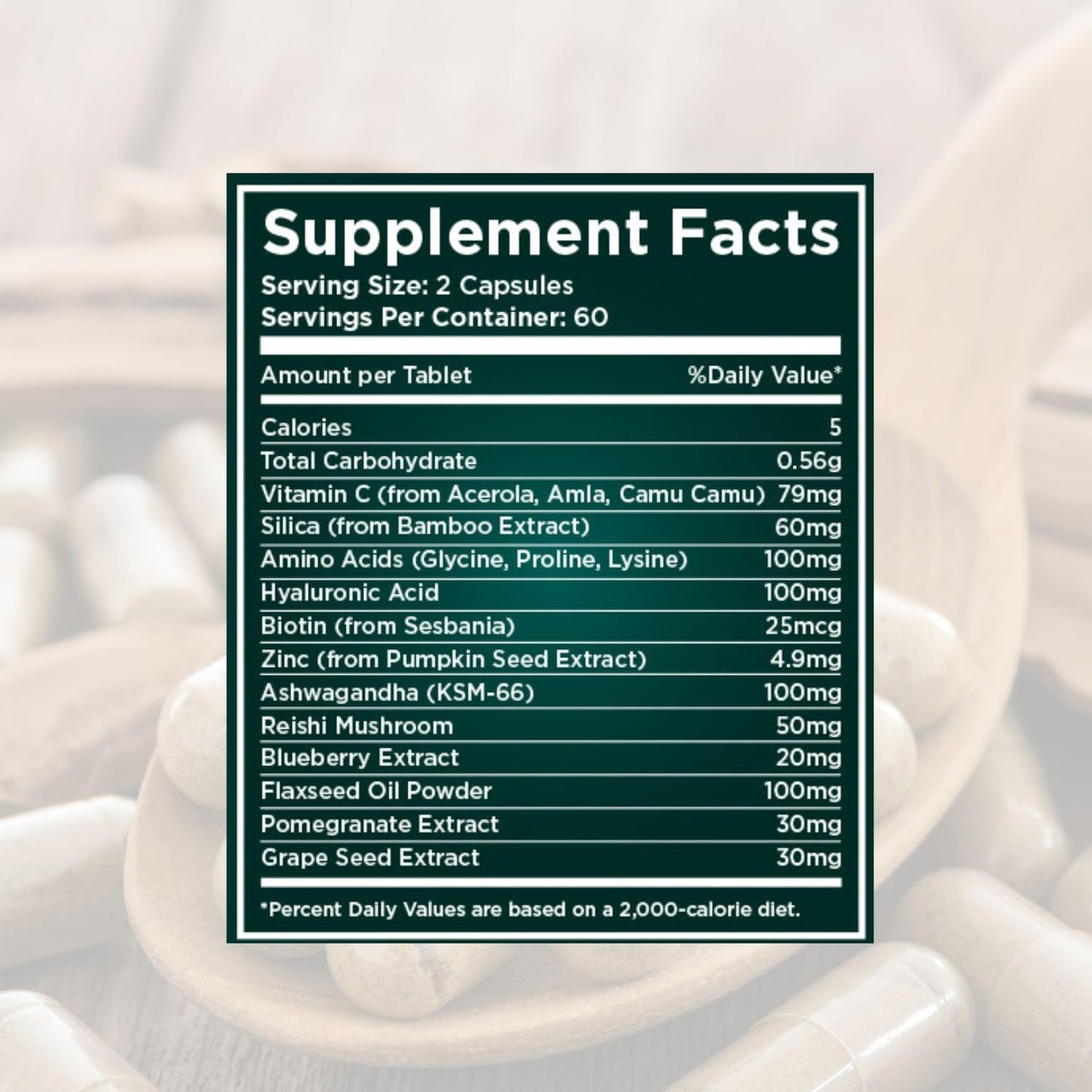NURTIVE Plant-Based Collagen Booster Capsule, 60 Count