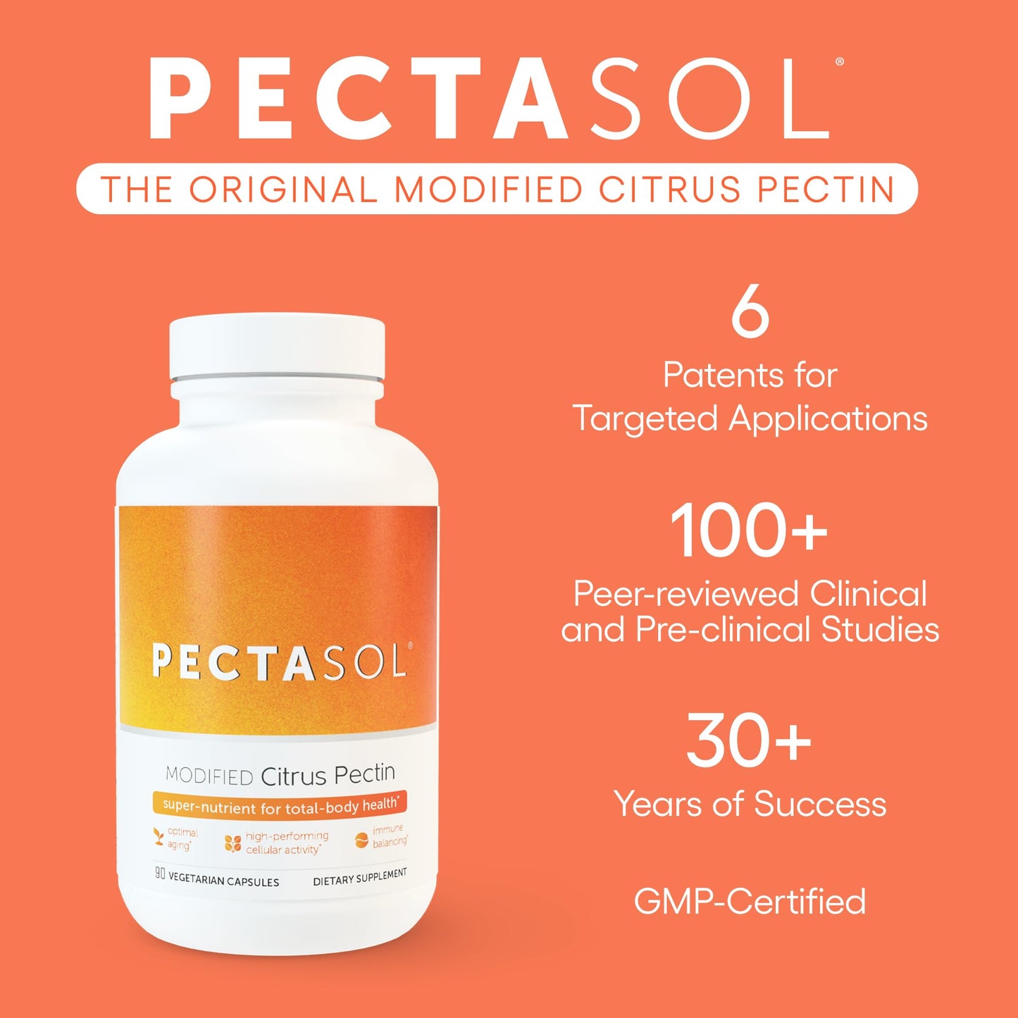 EcoNugenics PectaSol Modified Citrus Pectin Powder 5.29 oz