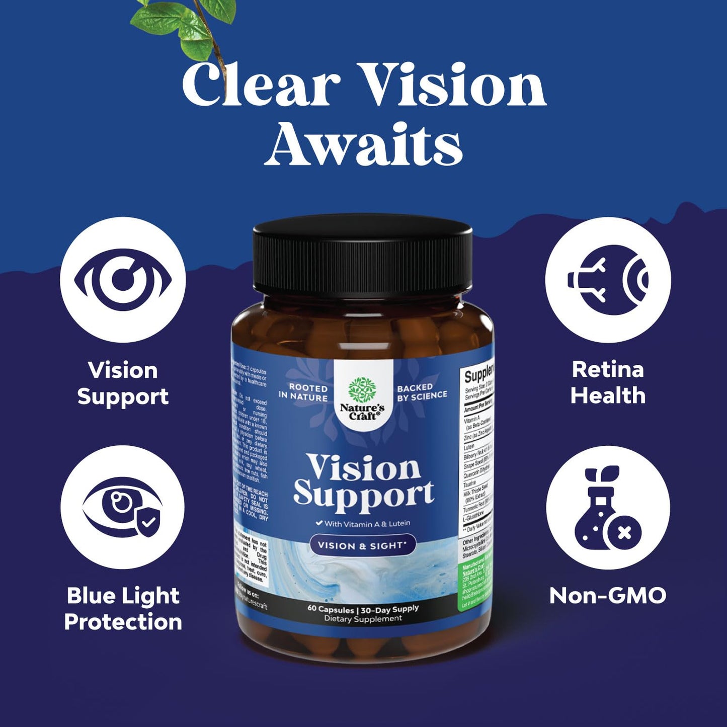 Natures Craft Lutein Eye Health Capsule, 60 Count