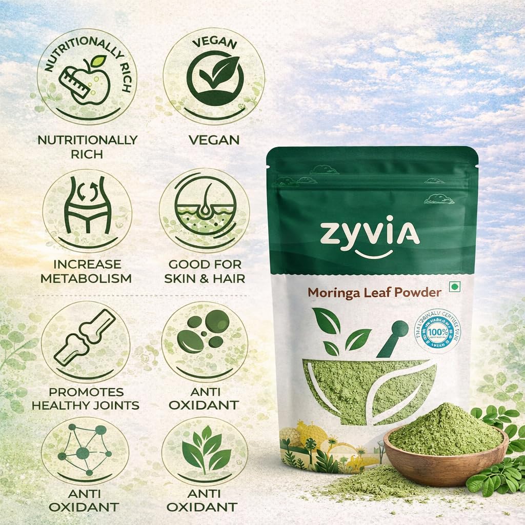 ZYVIA Moringa Powder 7 Ounce