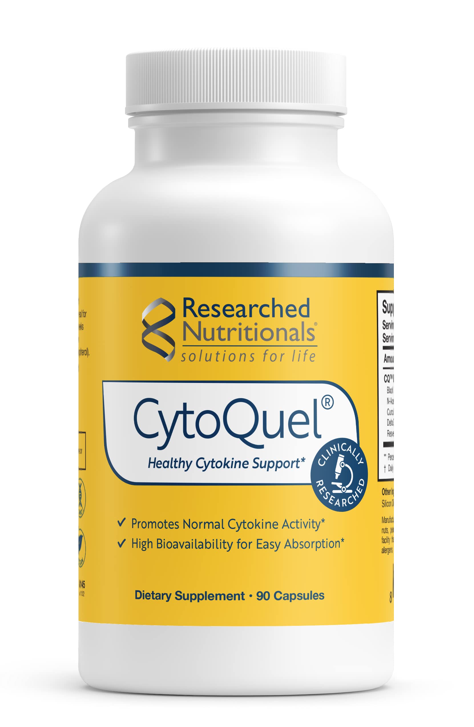 Researched Nutritionals CytoQuel Cytokine Support Capsules 90 Count
