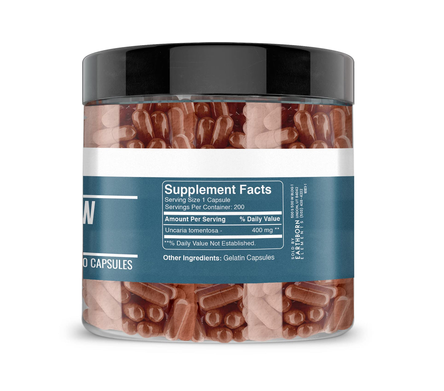 Earthborn Elements Cat's Claw Bark Capsules 200
