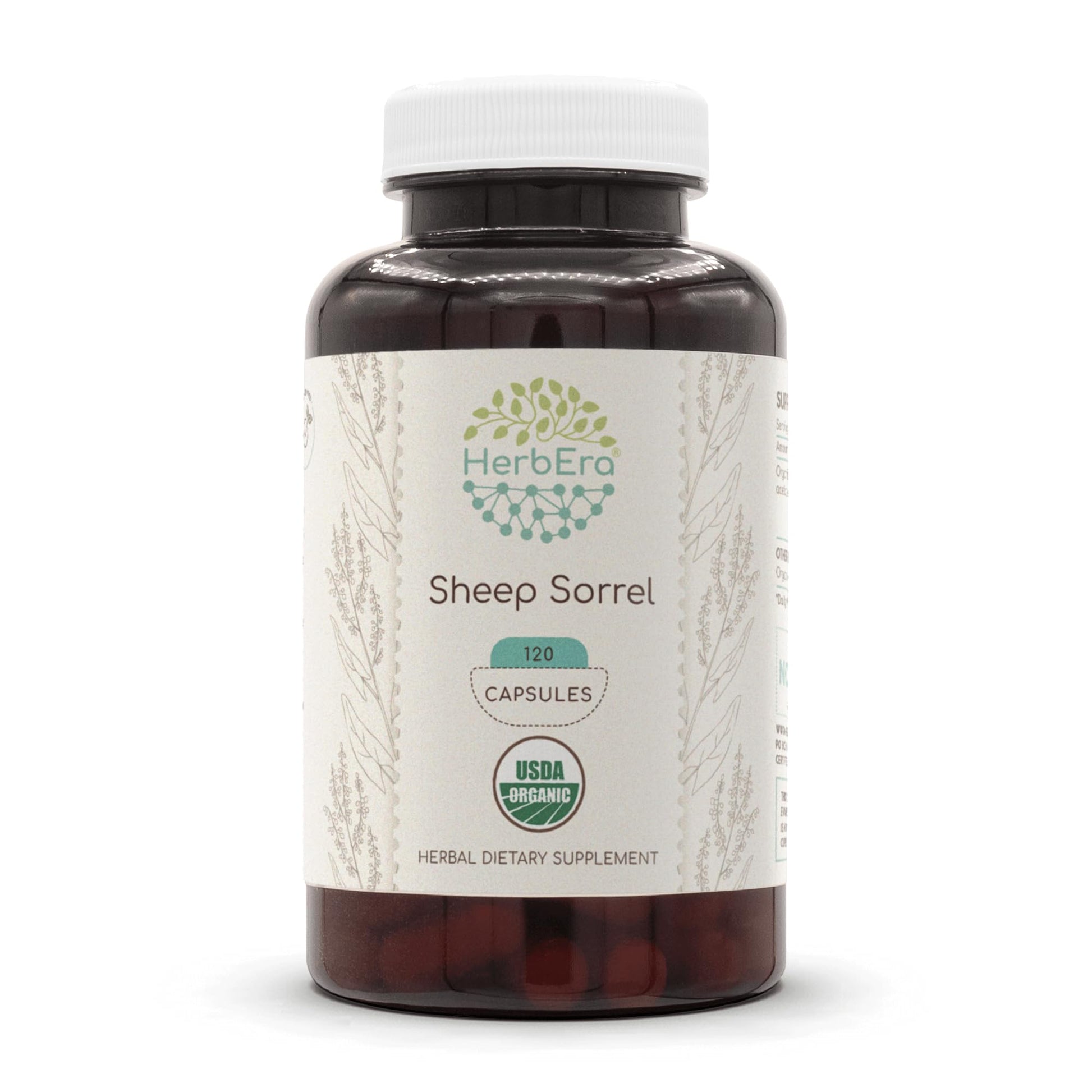 HerbEra Sheep Sorrel Capsules, 500 mg, 120 Count