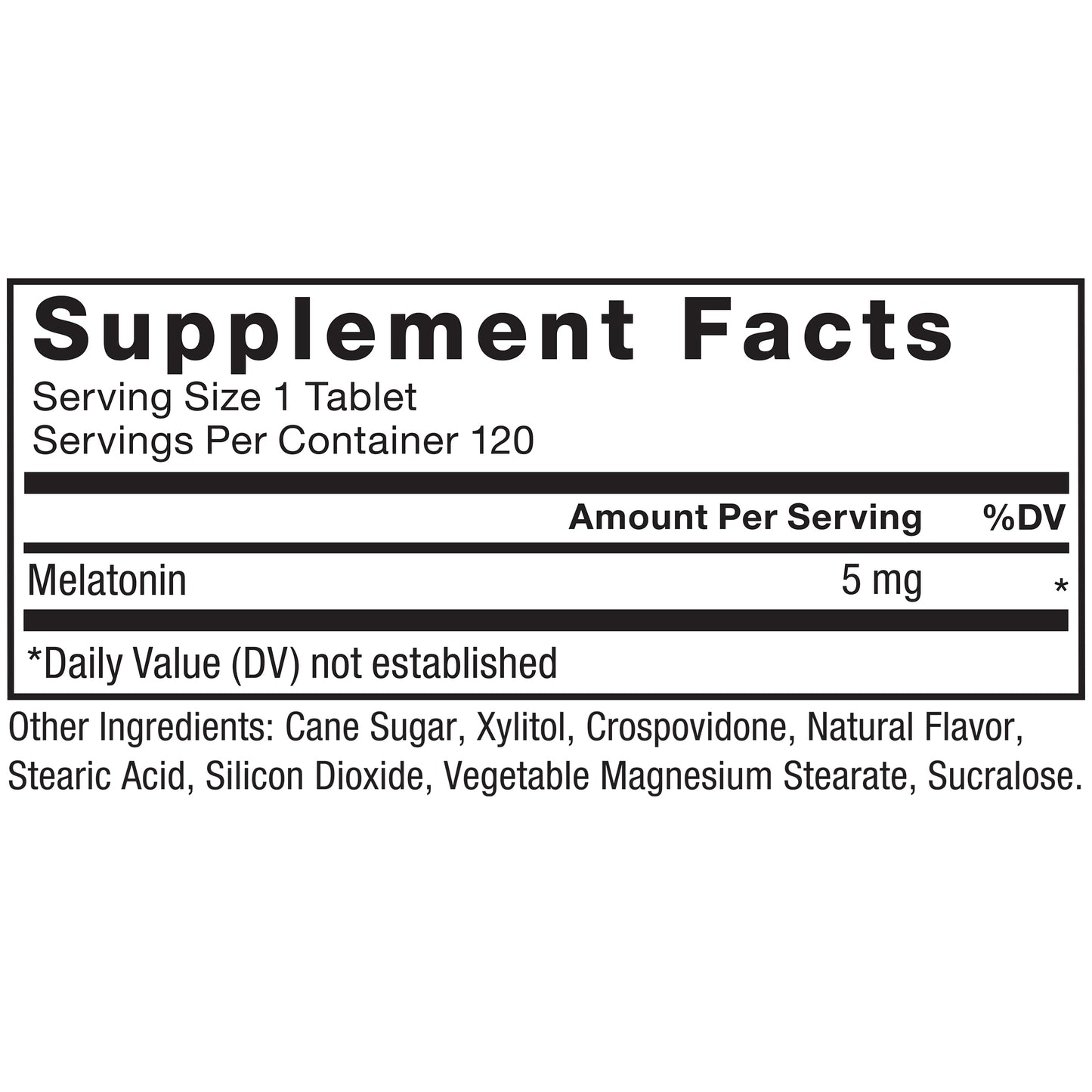 Force Factor Chewable Melatonin 5mg, 120 Tablets