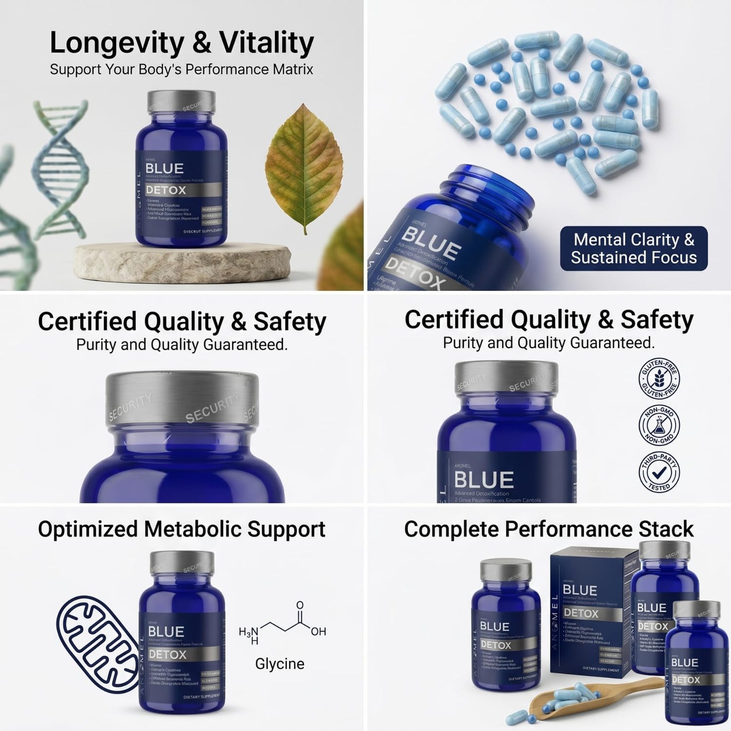 aromel Blue Detox Capsule, 60 Capsules