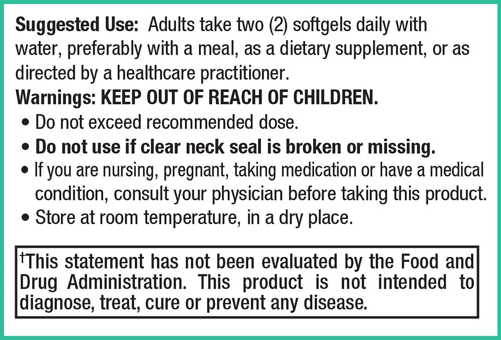 Peak Pure & Natural Krill Oil Supplement Softgels 60