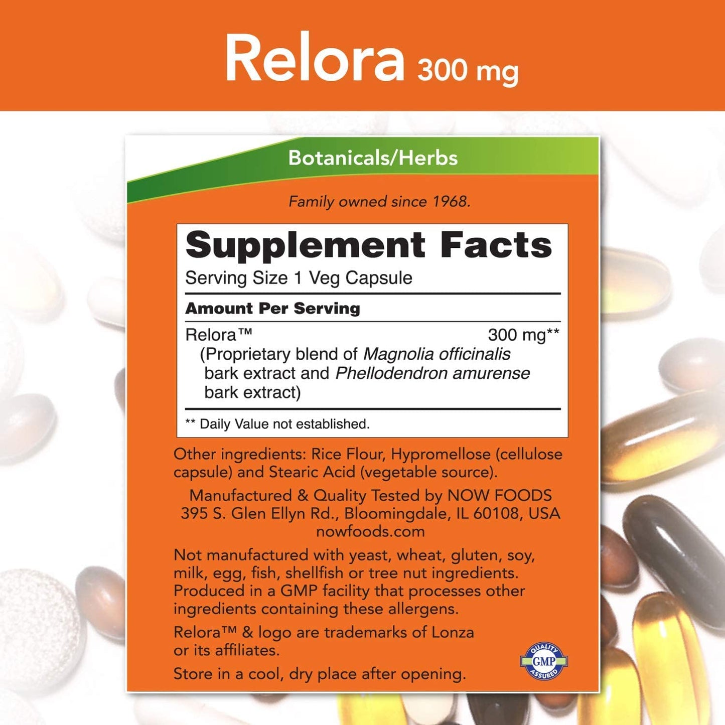 NOW Foods Relora 300 mg Veg-Capsules, 3-Pack