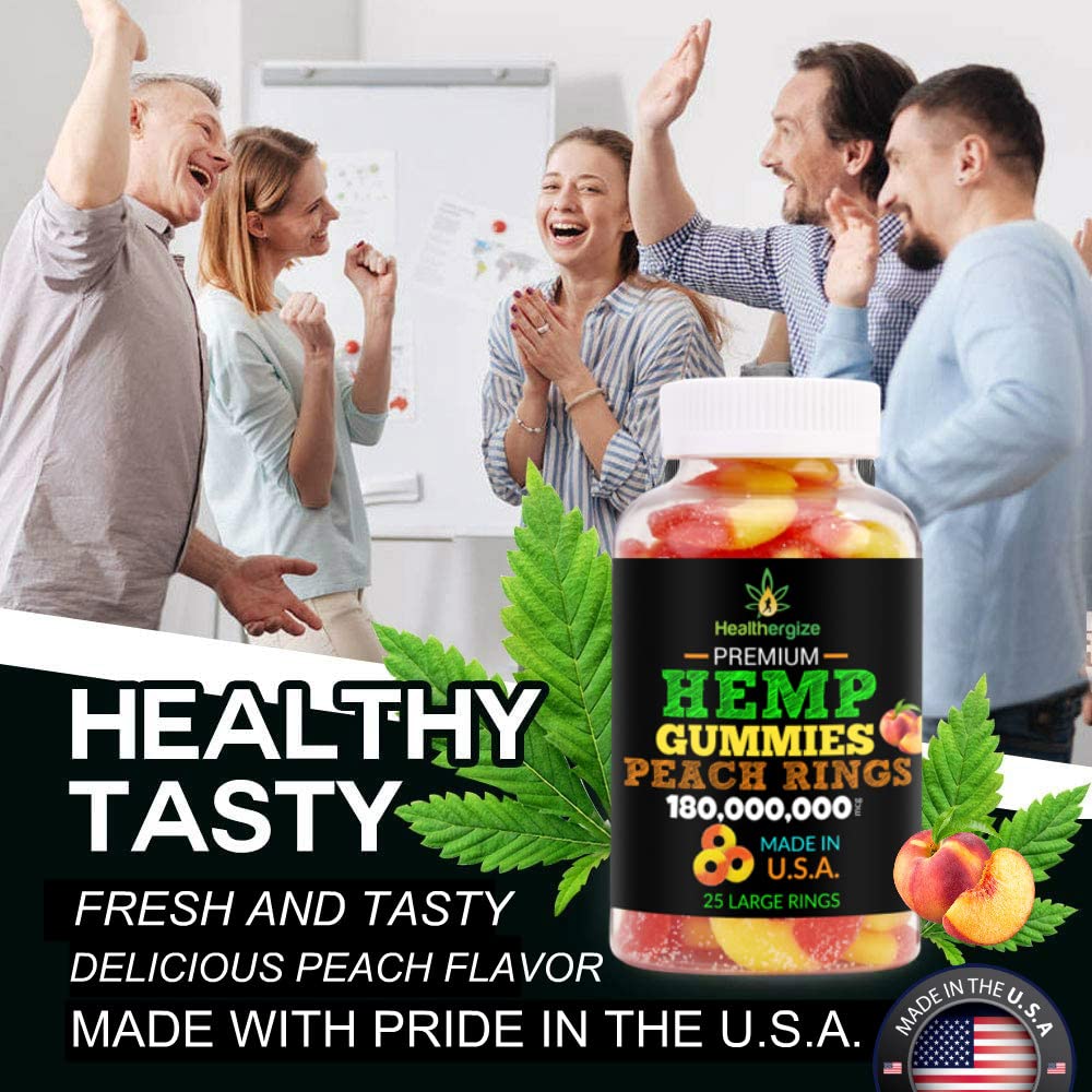Healthergize Hemp Gummies Tablet 25 Count