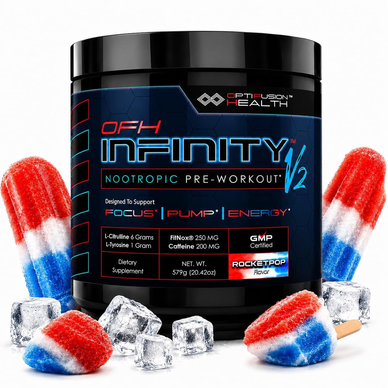 OPTIFUSIONHEALTH OFH Infinity Nootropic Pre Workout Powder 20