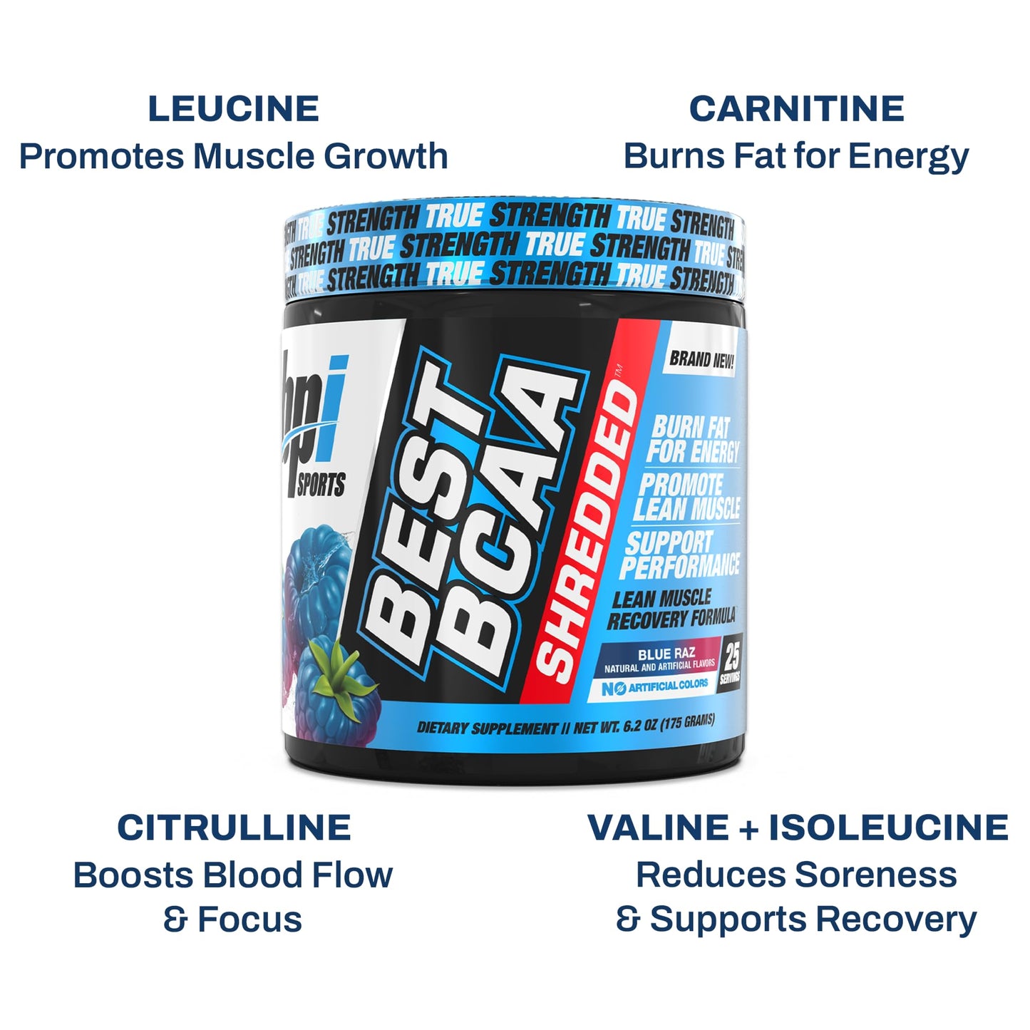 BPI Sports Best BCAA Shredded Powder 7.3 Ounce