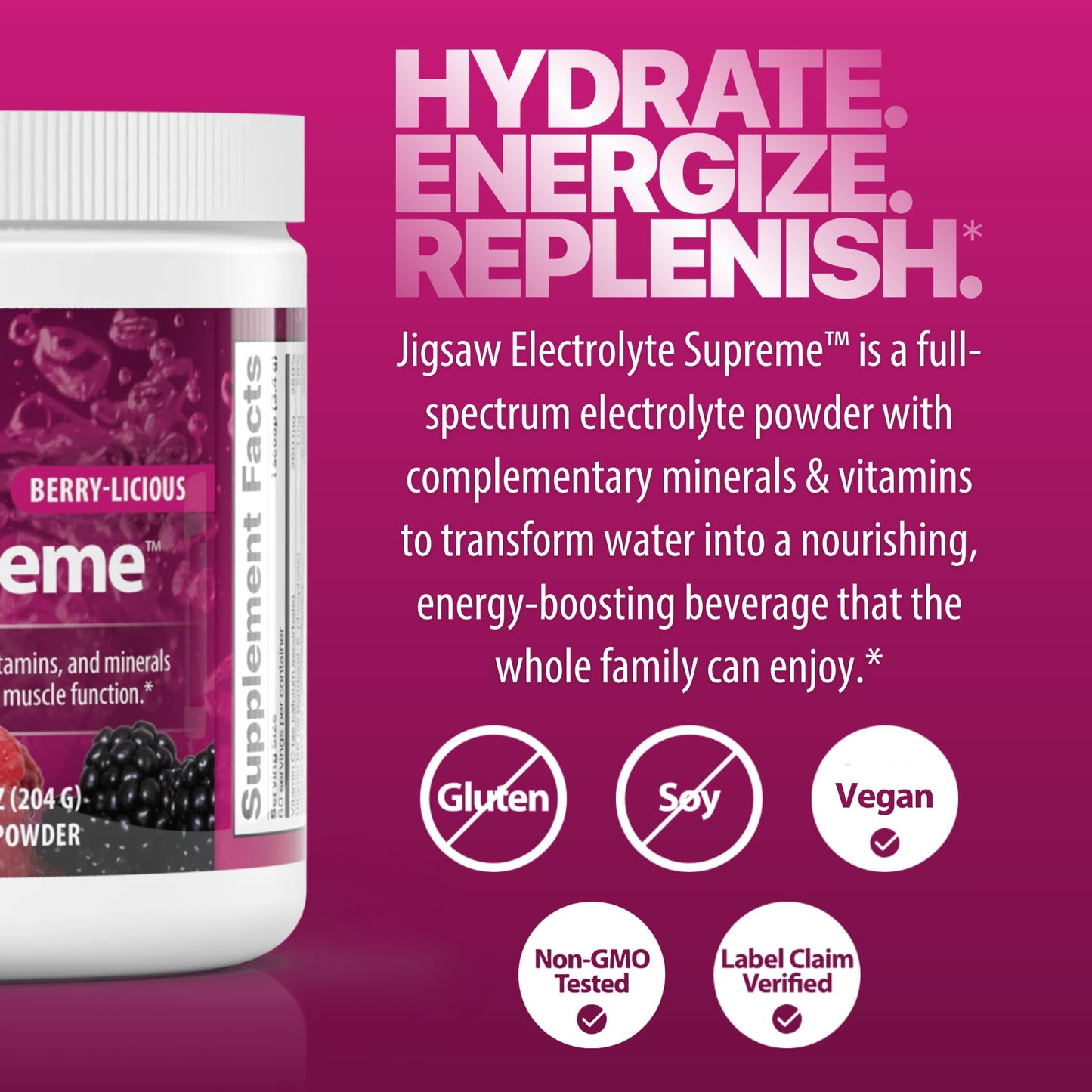 Jigsaw Health Electrolyte Supreme Powder 11.4