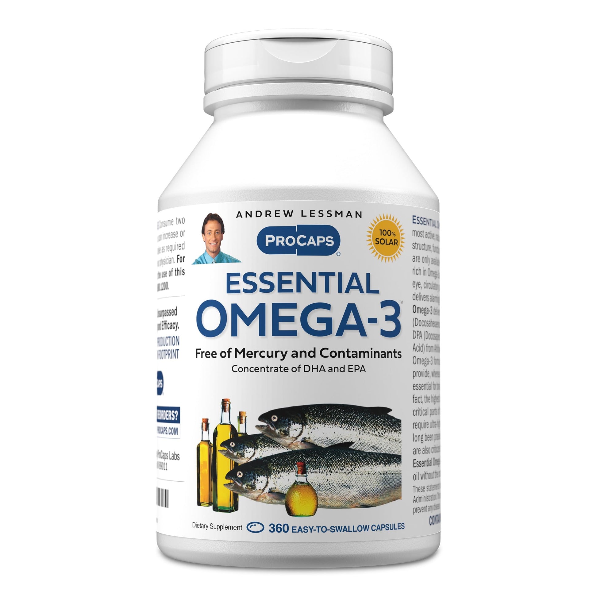 ANDREW LESSMAN Essential Omega-3 Fish Oil High DHA 360 Capsules