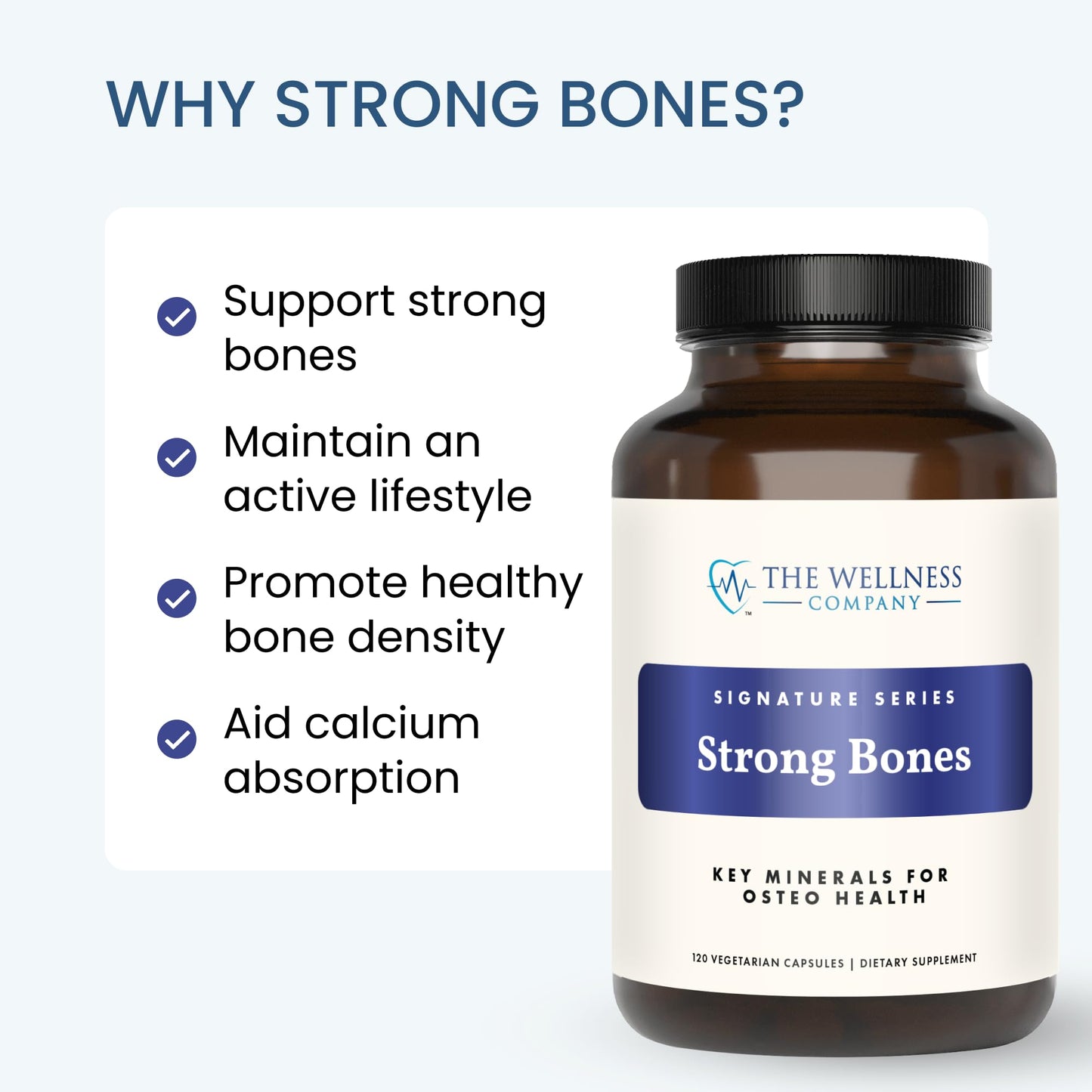 The Wellness Company Strong Bones Capsules 60 Capsules