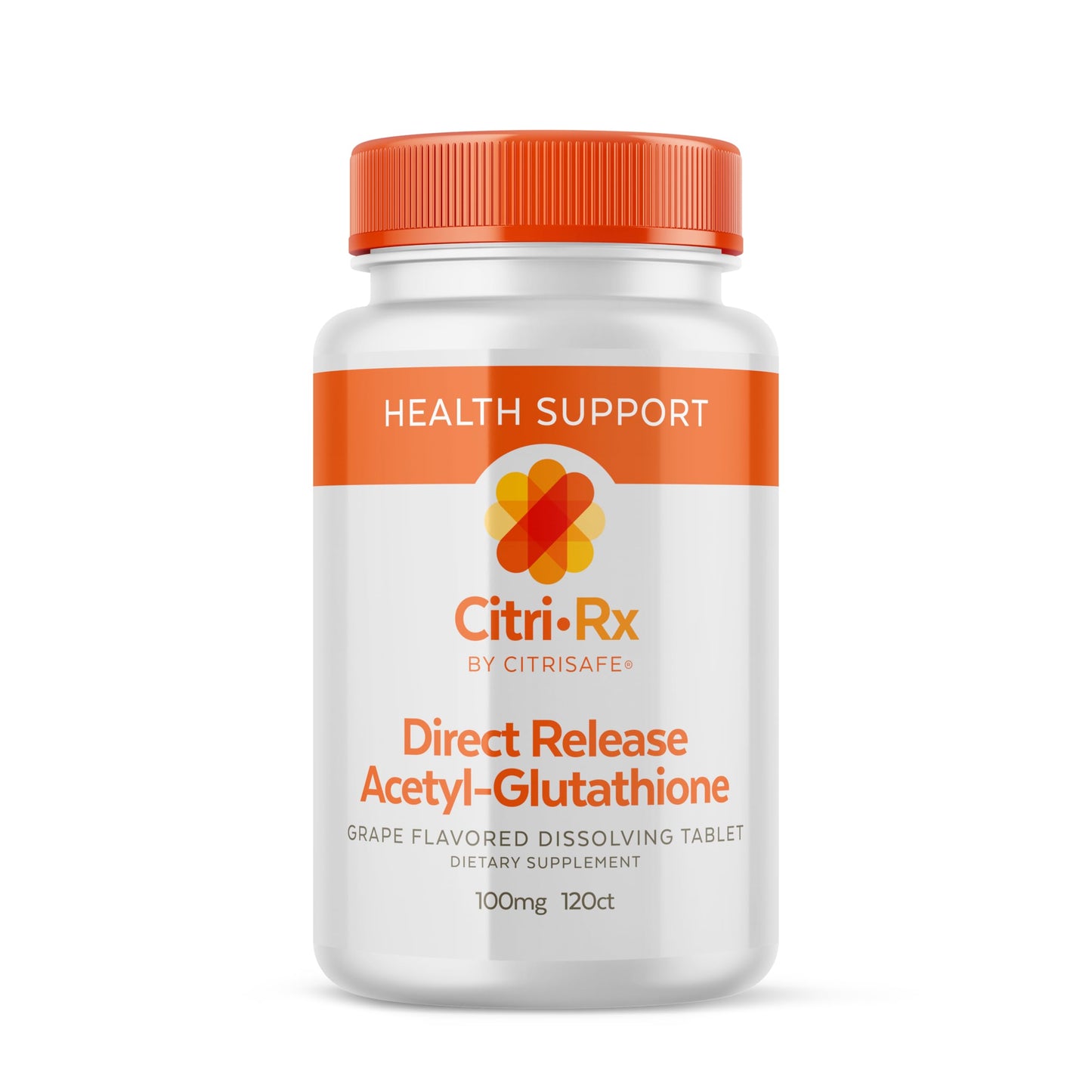 CitriSafe Acetyl Glutathione 100mg Lozenges, 120