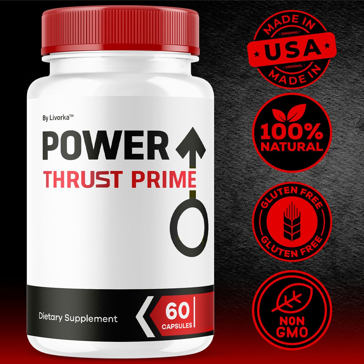 LIVORKA Power Thrust Prime Capsules 300 Capsules