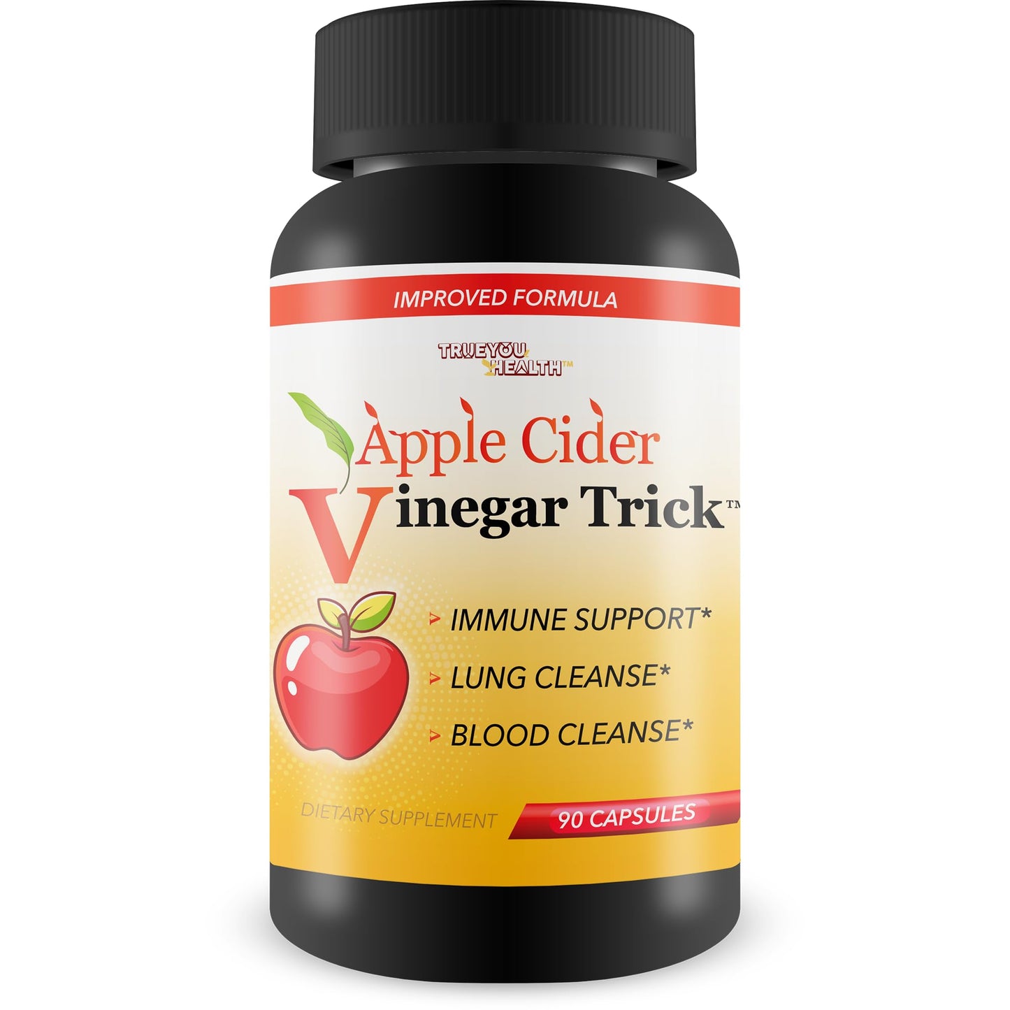 True You Health Apple Cider Vinegar Trick Capsules 90 Count