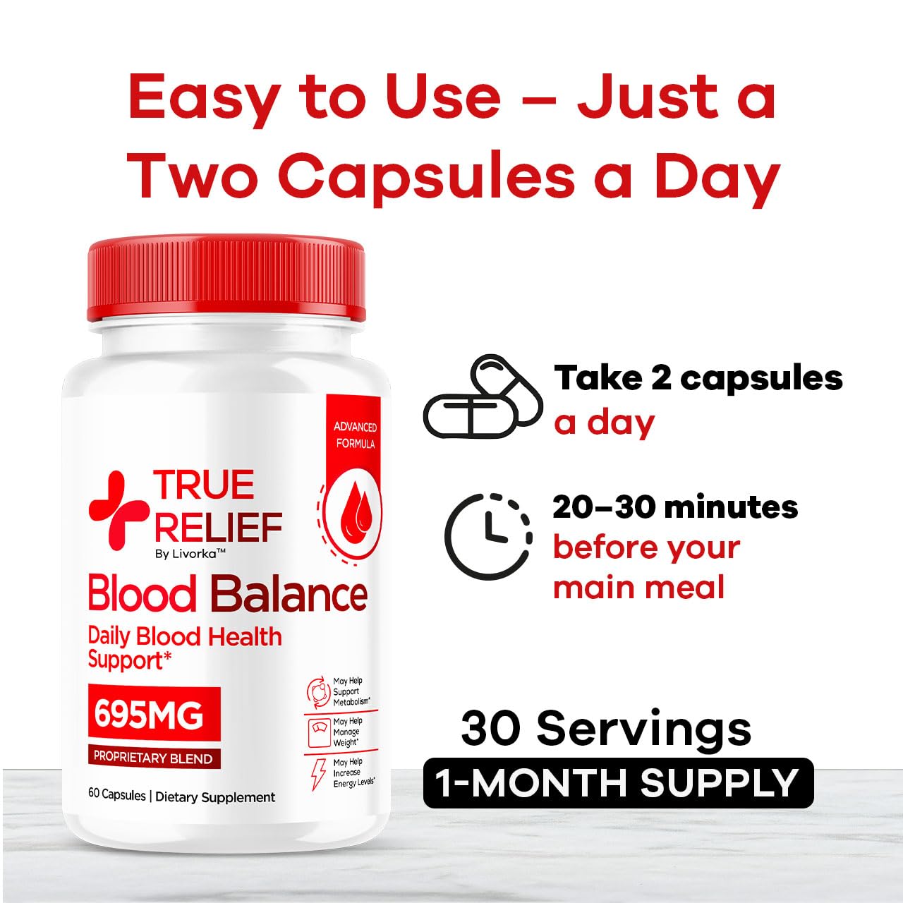LIVORKA True Relief Capsules 300 Capsules