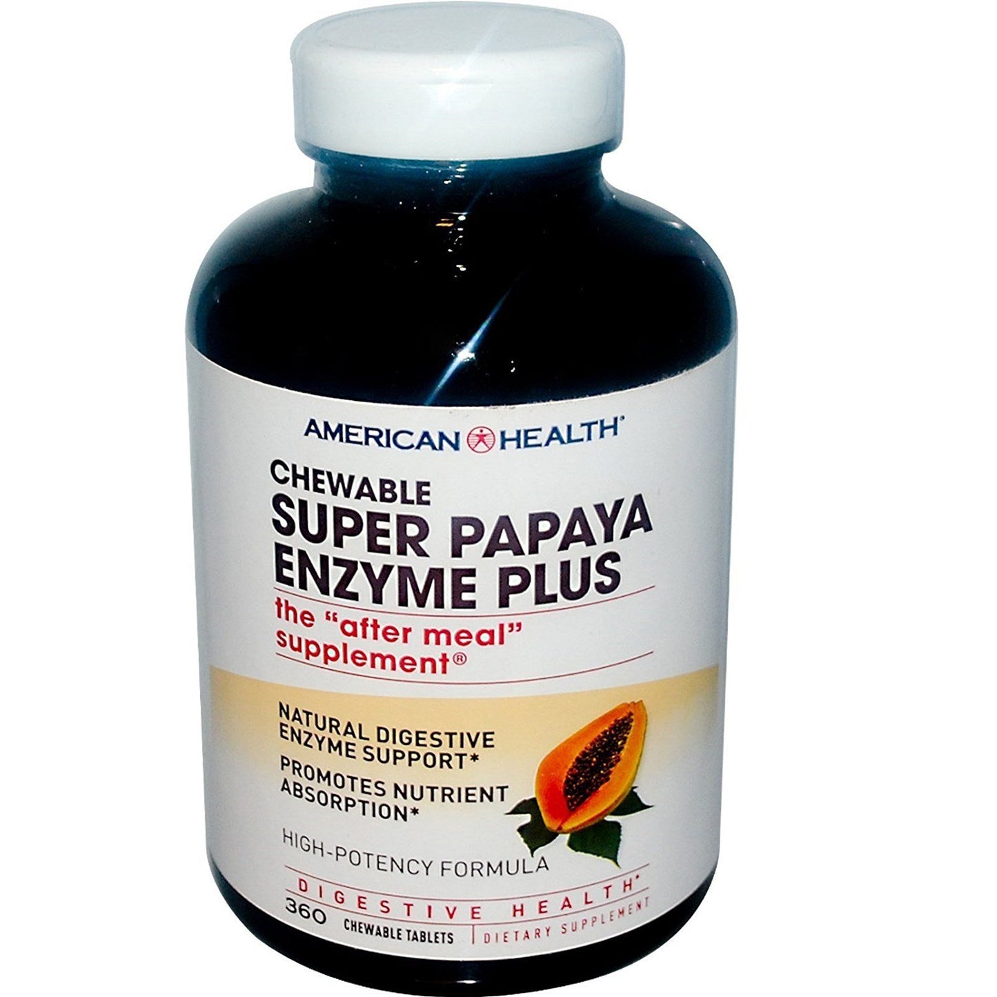 American Health Papaya Enzyme Plus Spr Tablets 360