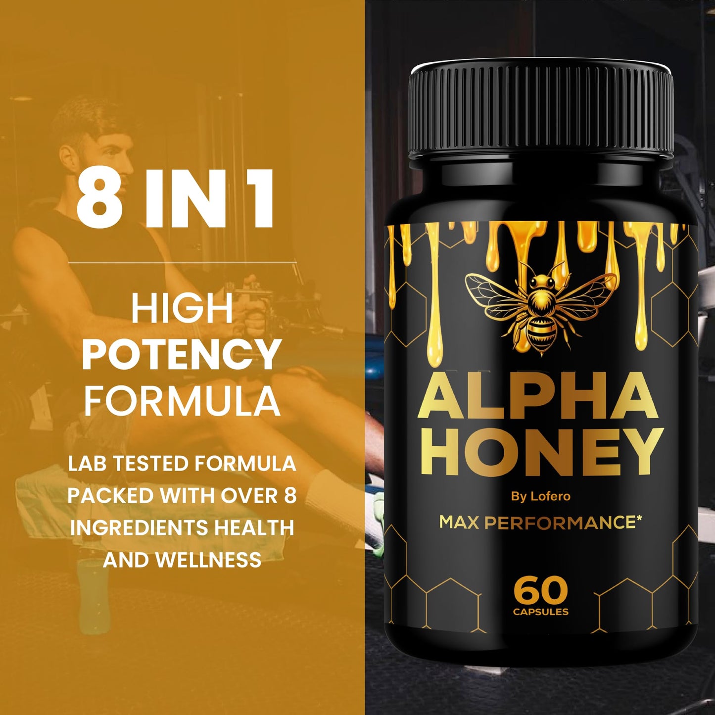 Lofero Alpha Honey Capsules 60 Count