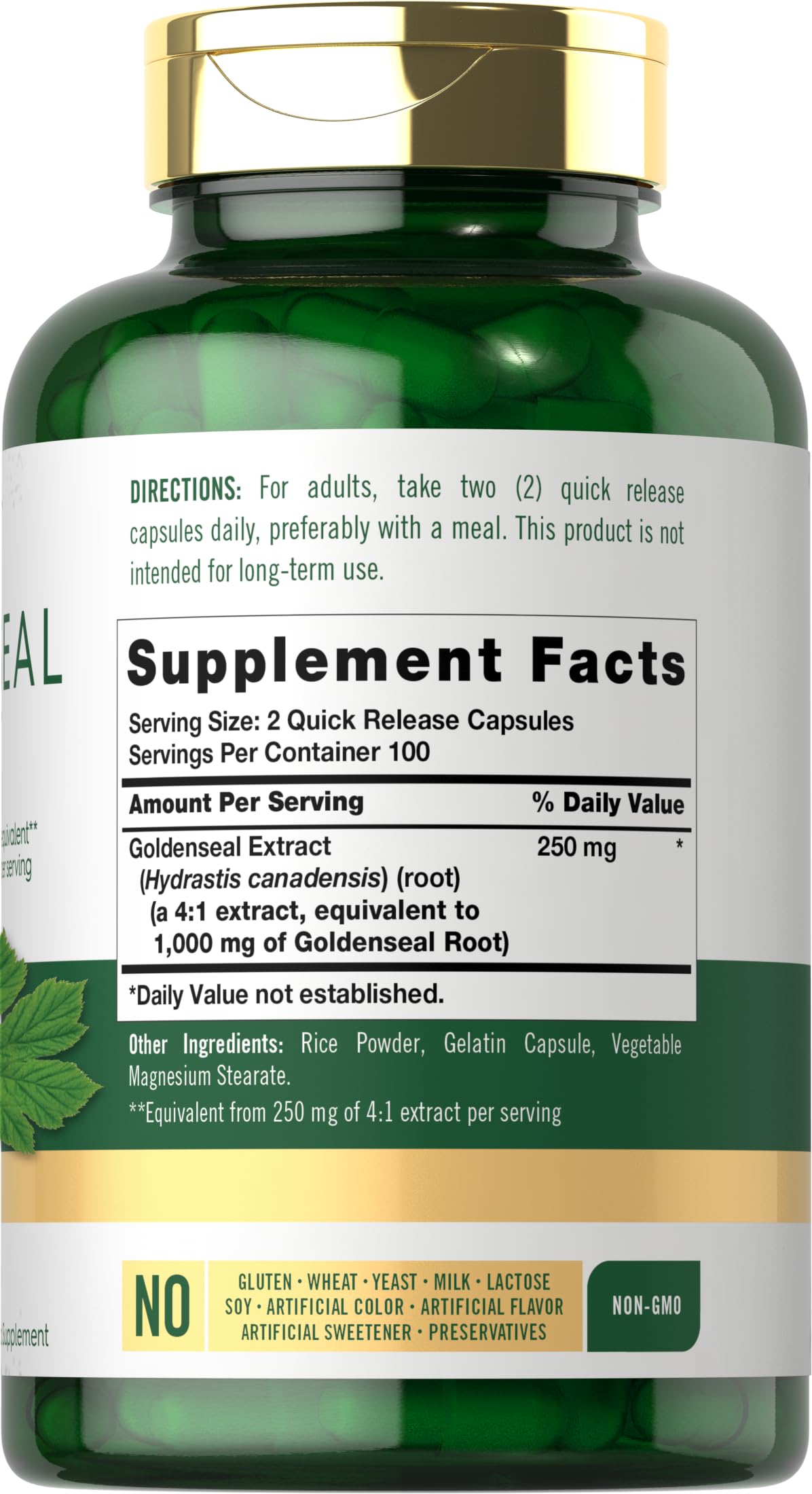 Carlyle Goldenseal Root Capsules 200