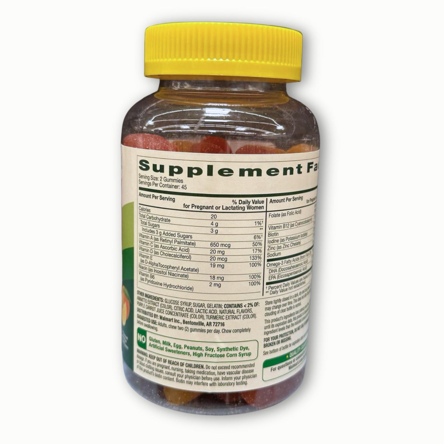 Fusion Shop Store Prenatal Gummies Multivitamin with DHA and Folic Acid, 90 Gummies