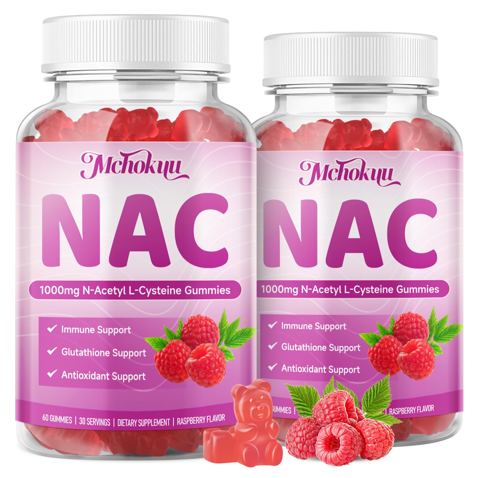 Mchokuu NAC Gummies, 120 Gummies