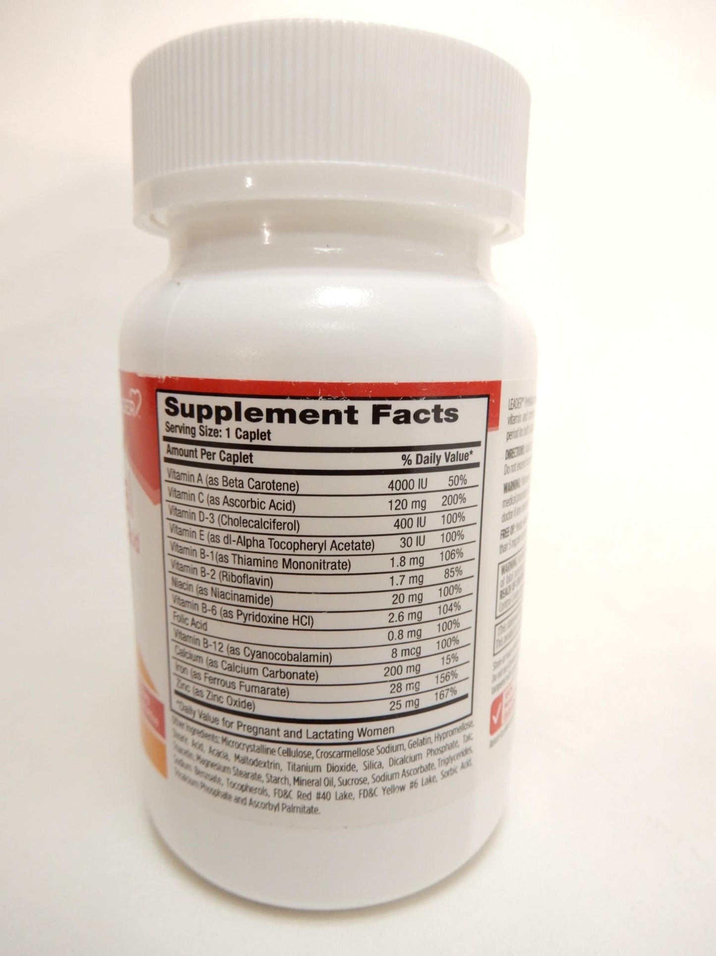 Leader Prenatal Vitamins Caplets 300