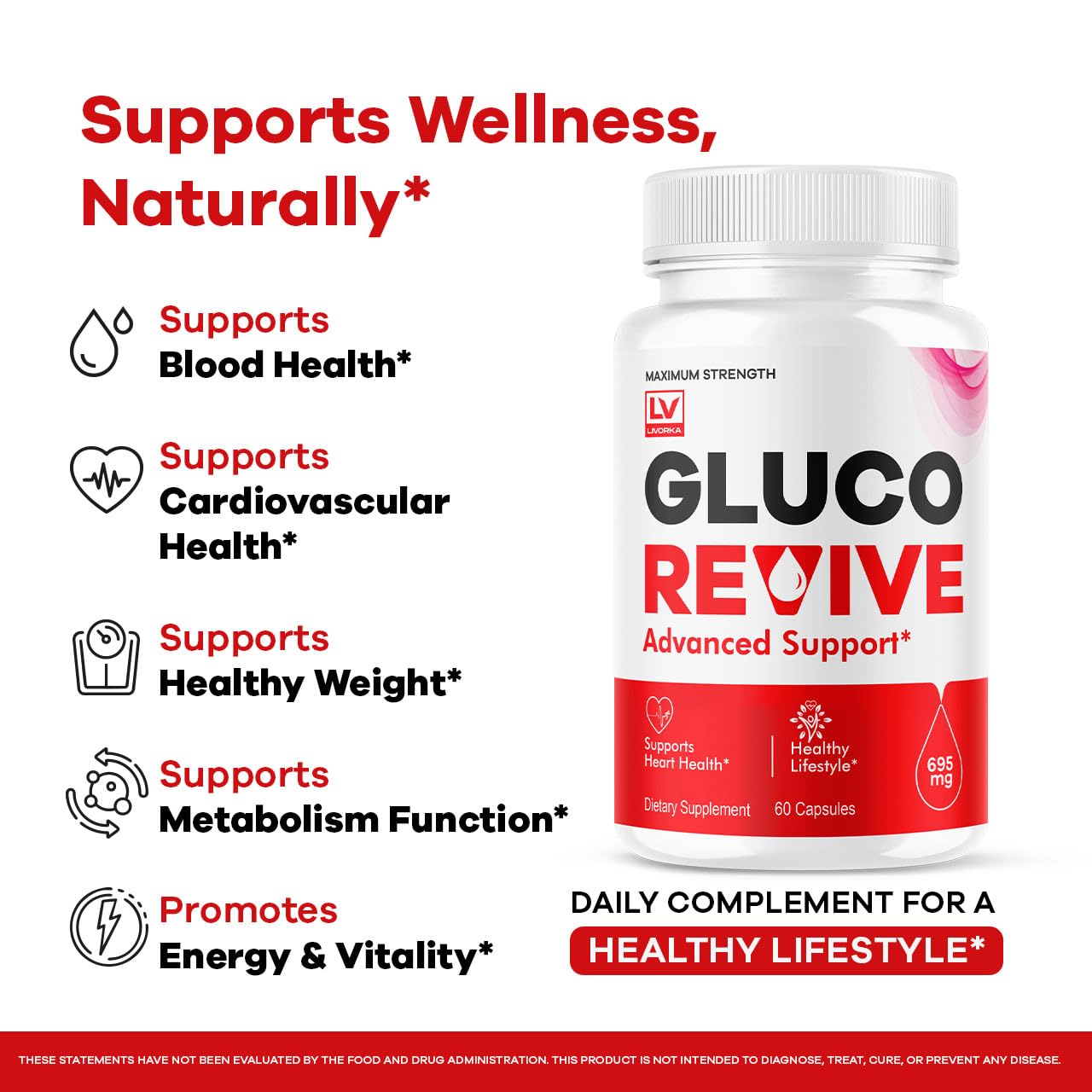 LIVORKA Gluco Revive Capsules 120 Capsules