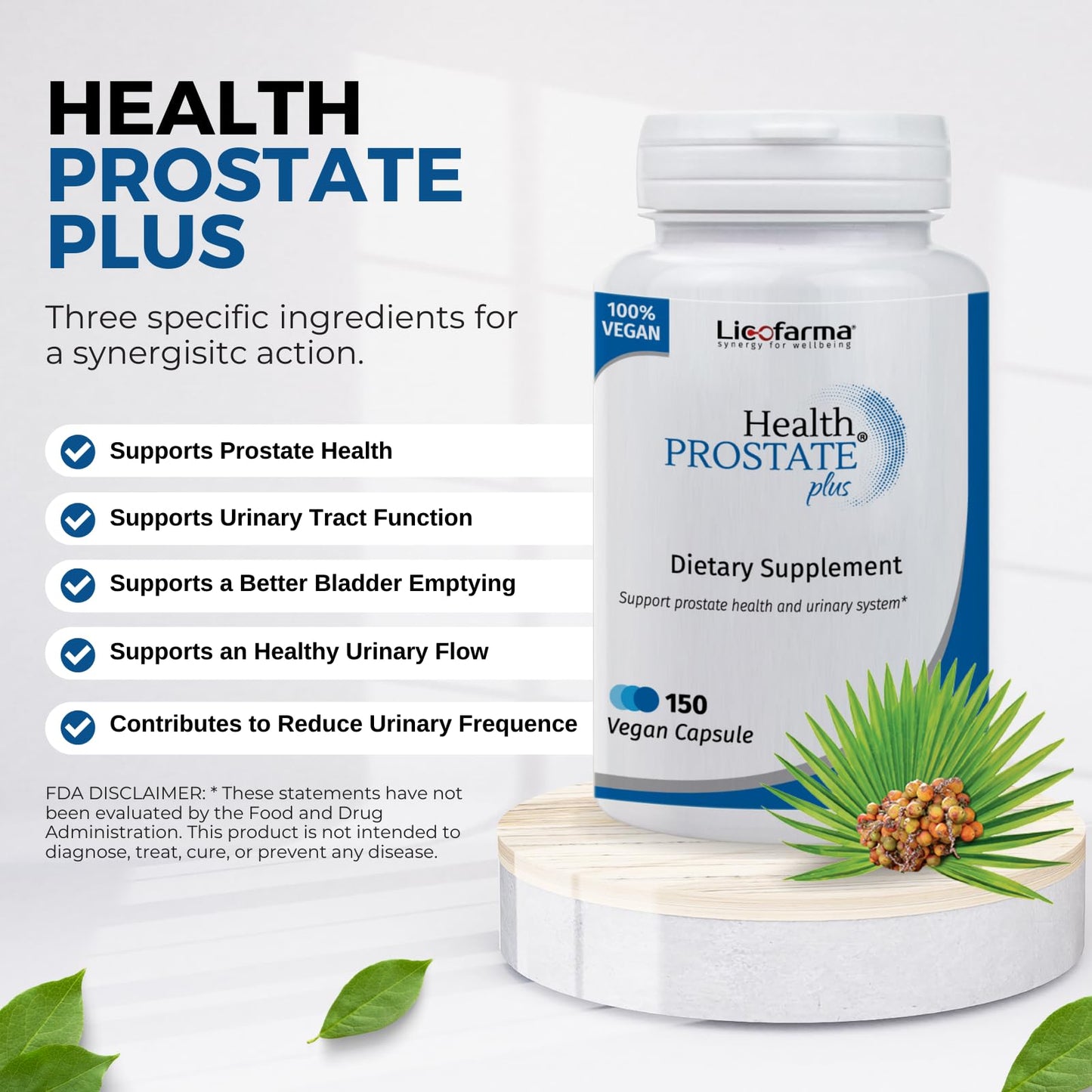 Licofarma Health Prostate Plus 150 Vegetable Capsules