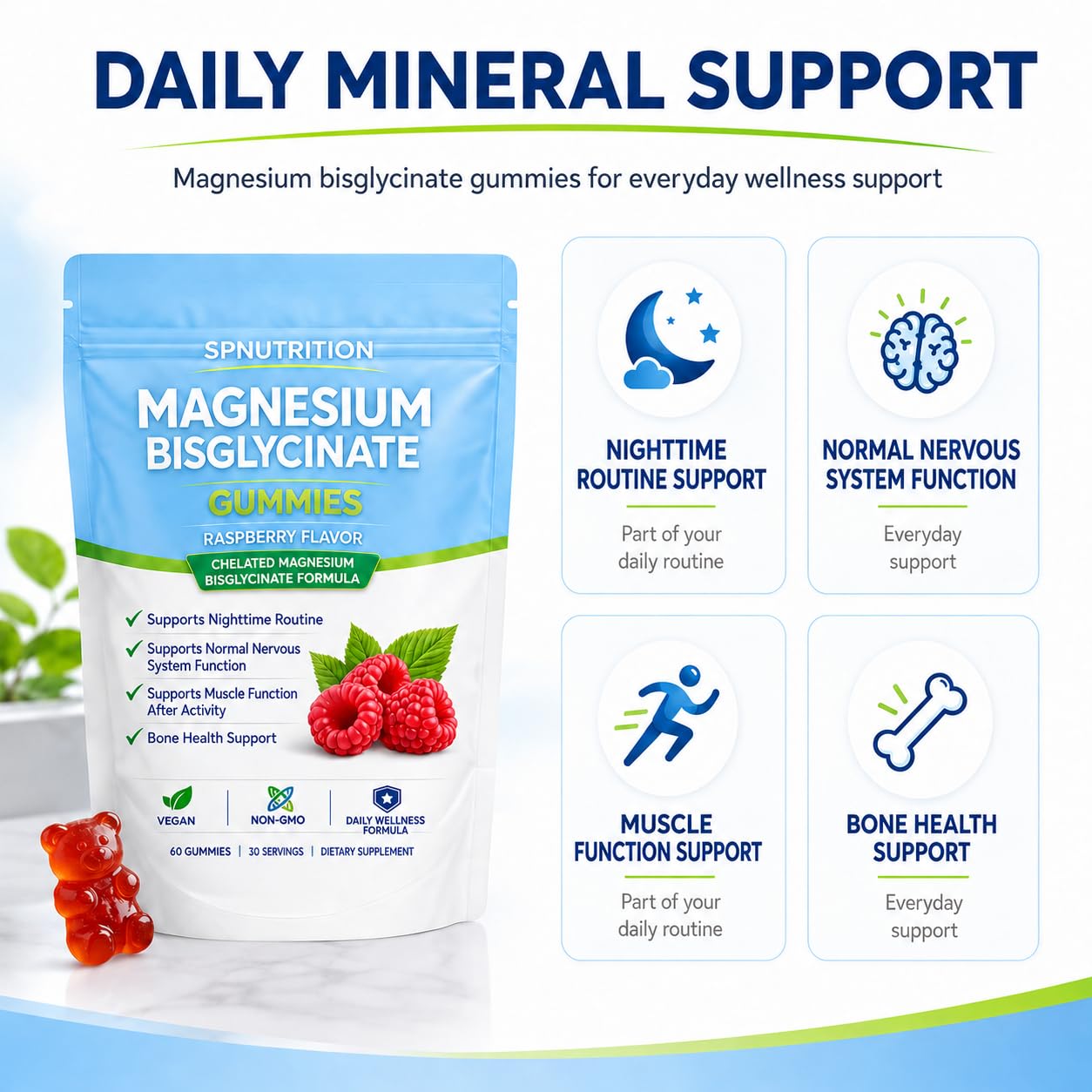 Arctic Purge Magnesium Bisglycinate Gummies, 60 Gummies
