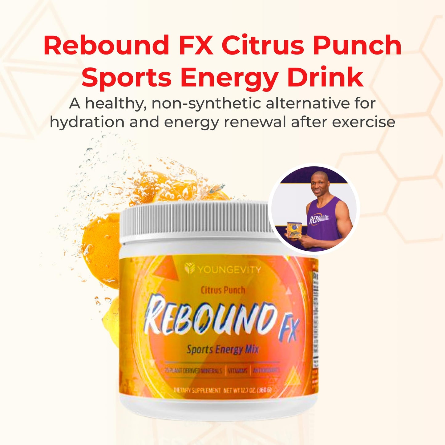 Youngevity Rebound FX Citrus Powder 12.6 Ounce
