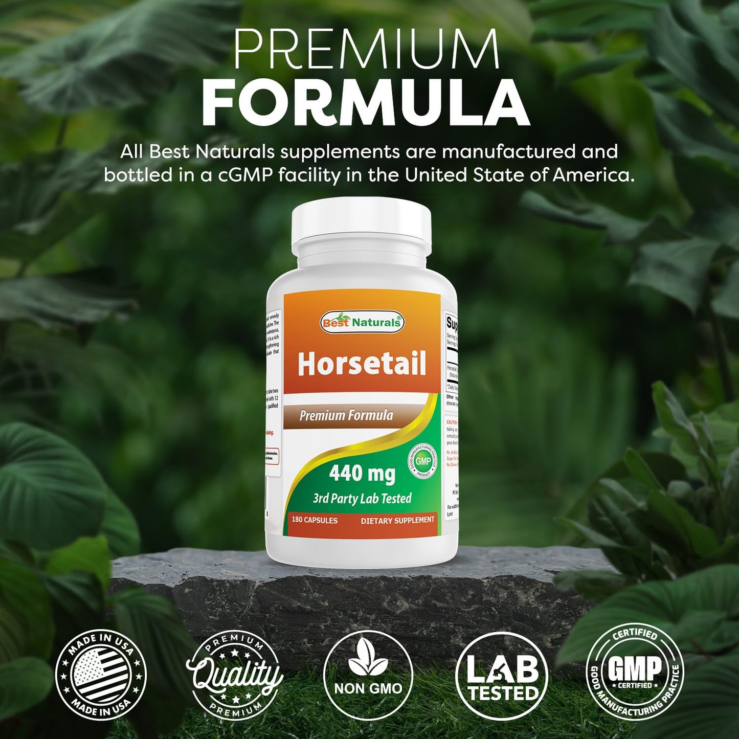 Best Naturals Horsetail 440 mg 360 Capsules