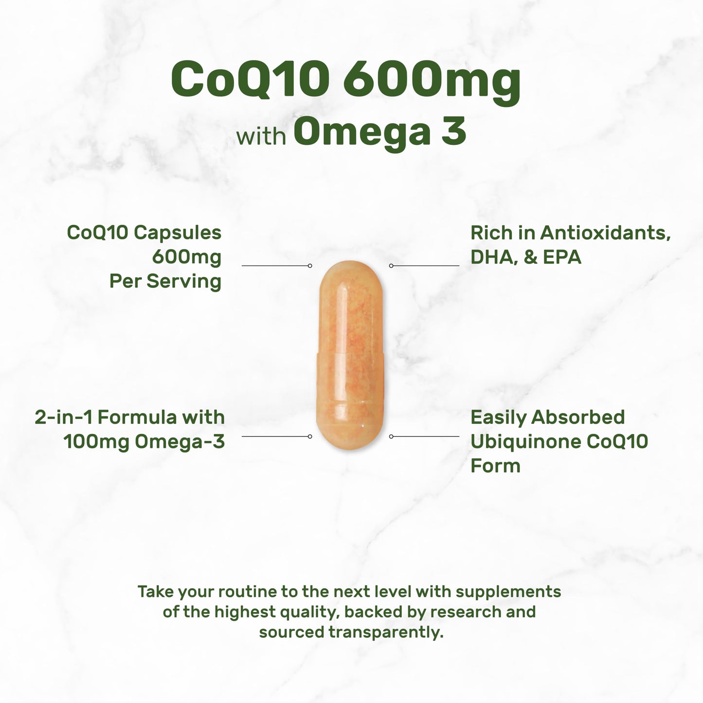 DEAL SUPPLEMENT CoQ10 600mg Capsule 120 Count