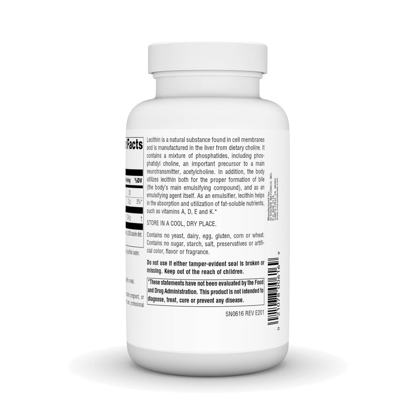 Source Naturals Lecithin 1200 mg Softgel 100